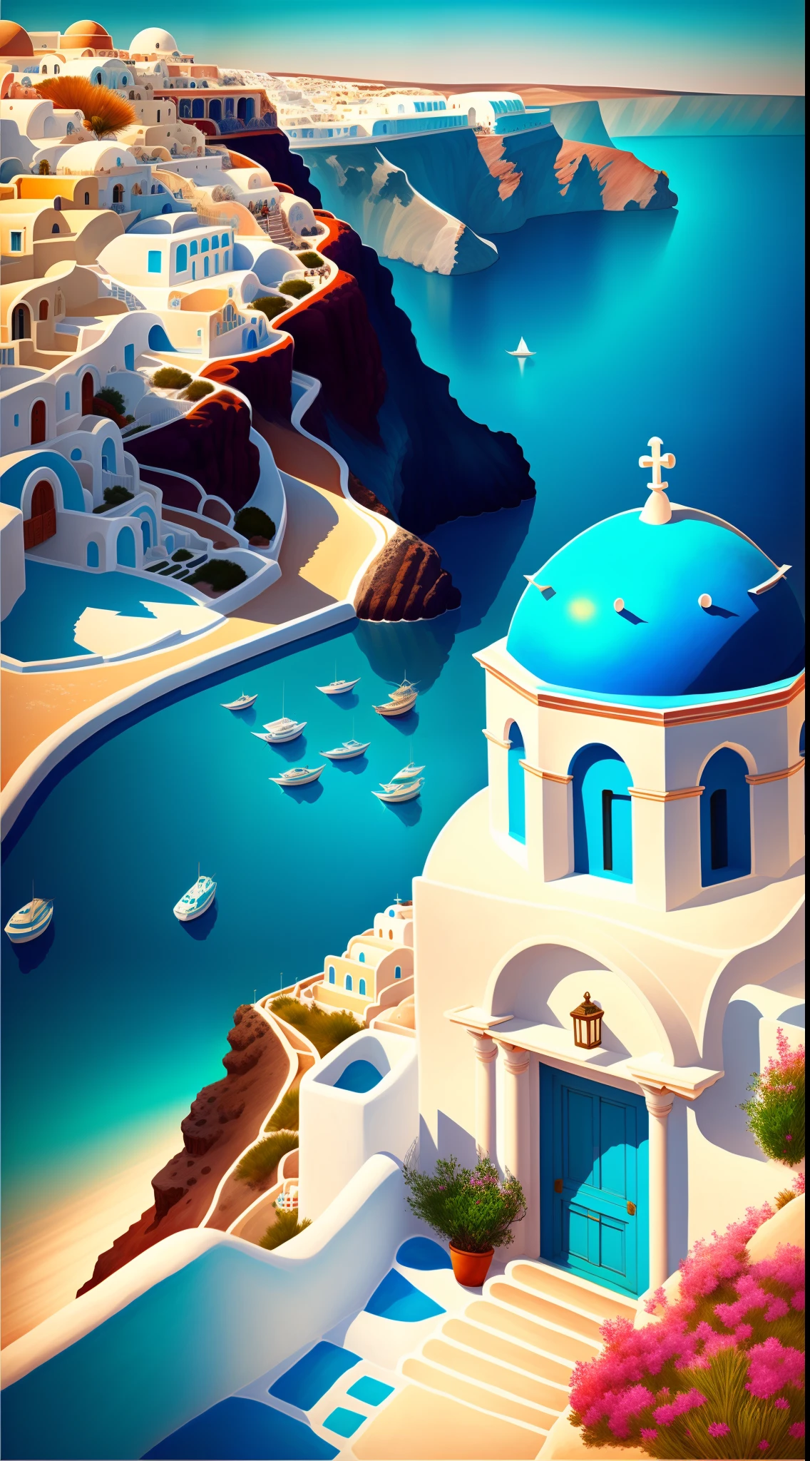 Santorini、Beautiful sea