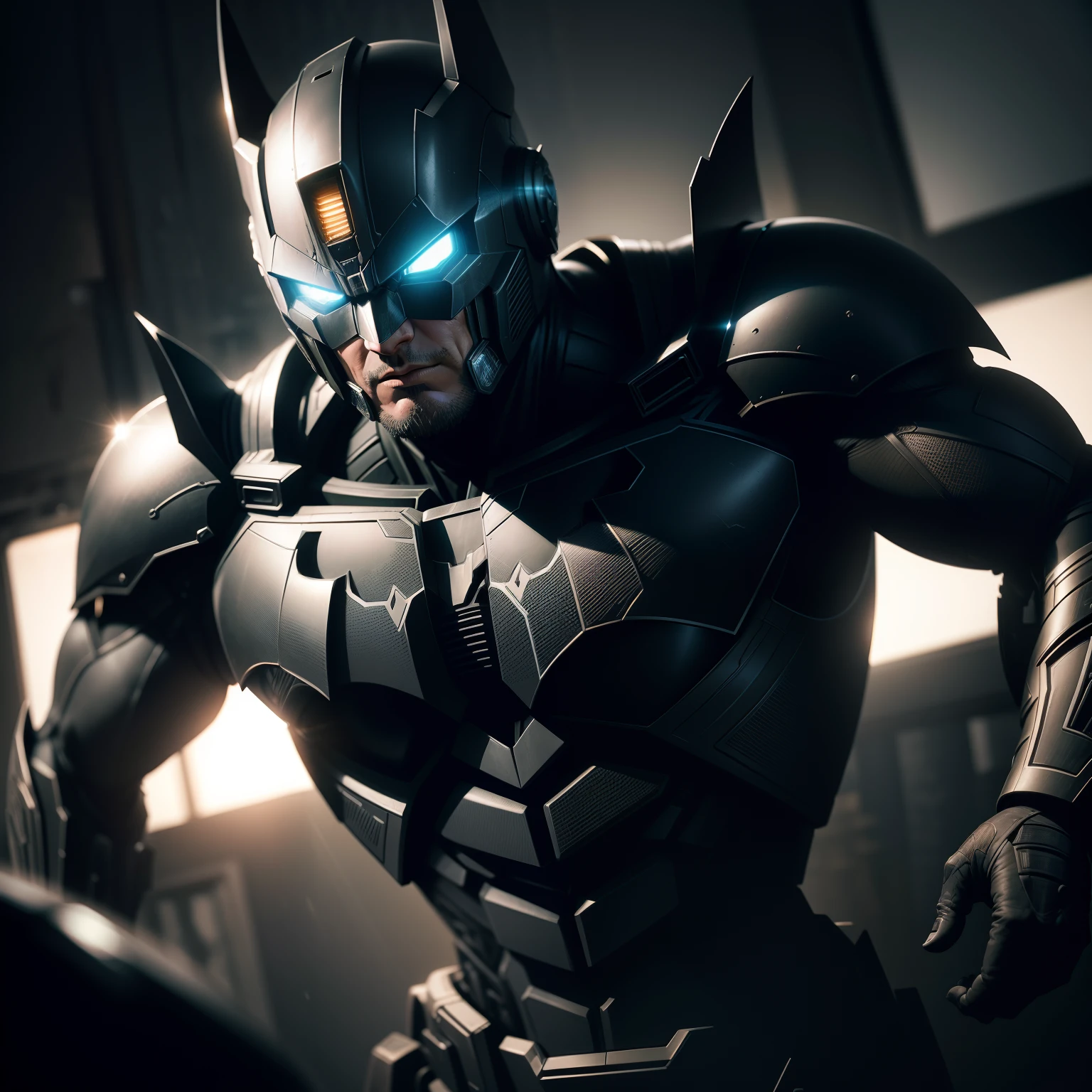 . Transformers, in the style of batman and hr giger, photo realistic, ultra details, natural light, light background, photo, Studio lighting cinematic shot + dynamic composition, incredibly detailed, sharpen, details + intricate detail + professional lighting, film lighting + 35mm + anamorphic + lightroom + cinematography + bokeh + lens flare + film grain
