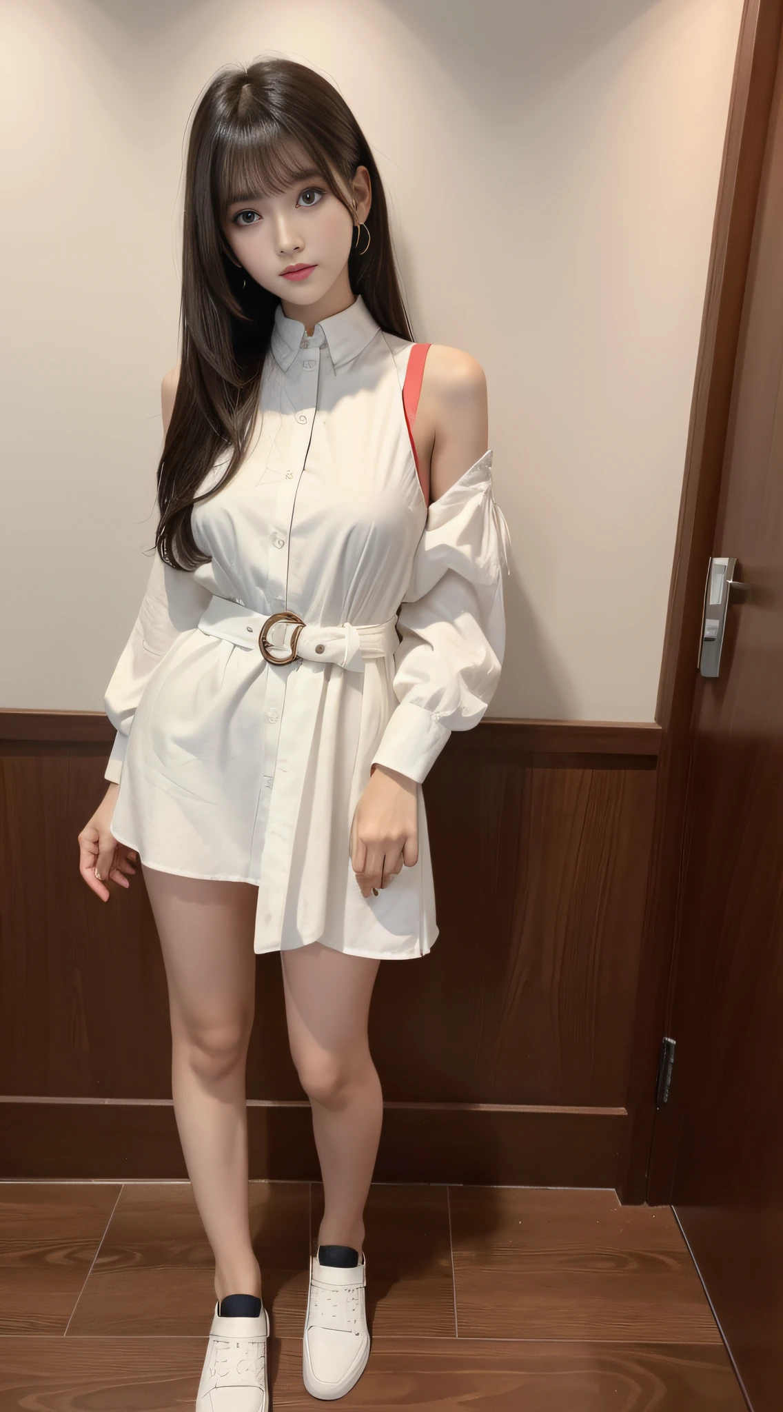 1girl in,{{​masterpiece}}, {{Top image quality}}}, {{illustratio}}, {{The ultra-detailliert}},((full body Esbian))),(( , , ,,)),(NSFW),hard breathing,,{Exquisite lip makeup},👧 👧 👧❤ 👧❤ 👧 👧❤ 👧❤ 👧❤ 👧 👧((👧❤👧)) ,slender,beauty legs,Glossy skin Dull bangs, Dark hair, hair behind ear, hair over shoulder, Long hair,