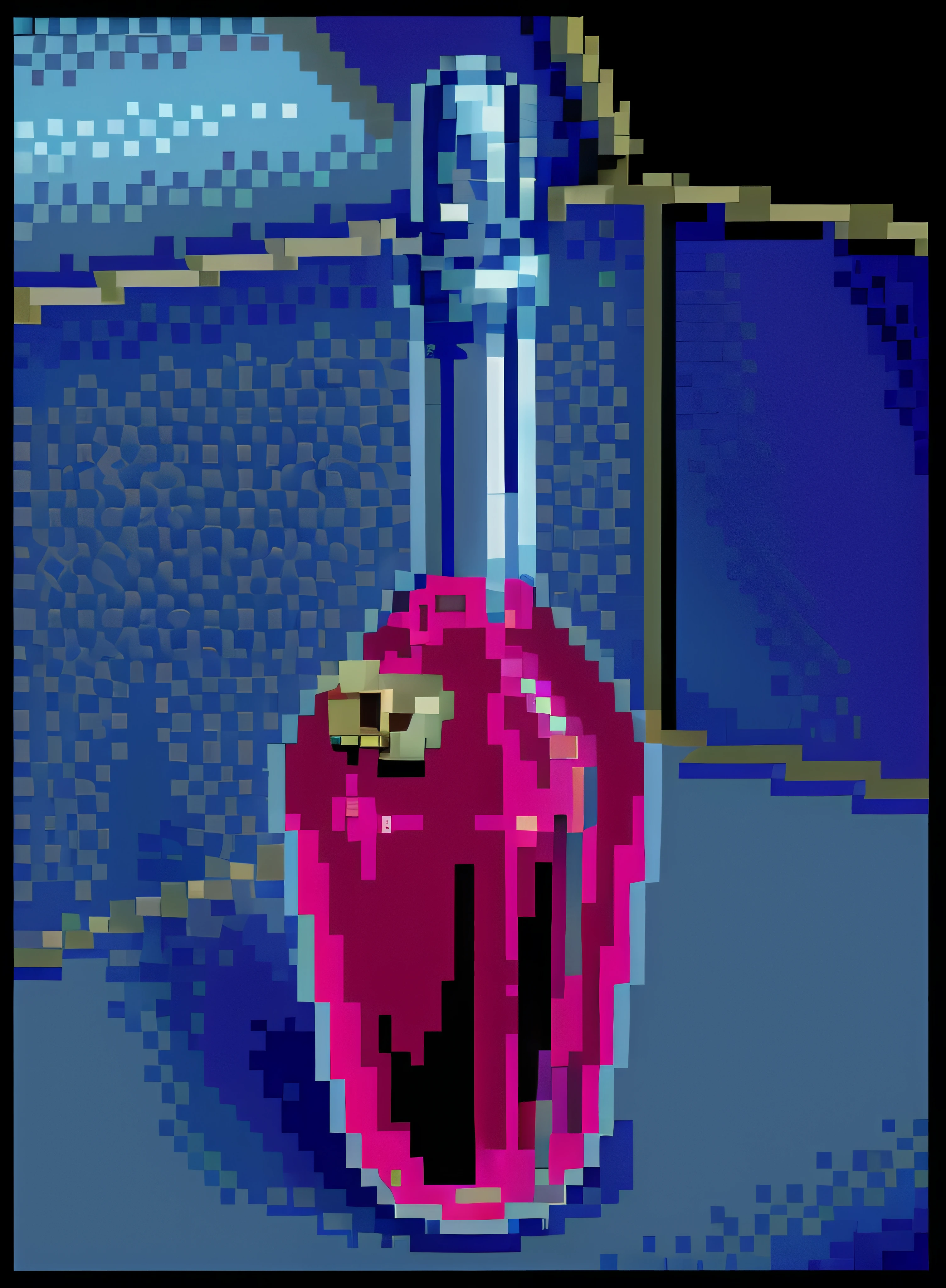 There is a red object on the floor in a room, painting of one health potion, health potion, /r/pixelarte, #pixelarte:3, jarra de artefato scp hiperdetalhada, ( ( Pontilhamento ) ), Vaporwave pixel classification, potion, Da linha direta Miami, pixel art detalhado, Obelisco de vidro do vazio, Lowres, # pixelarte, #pixelarte