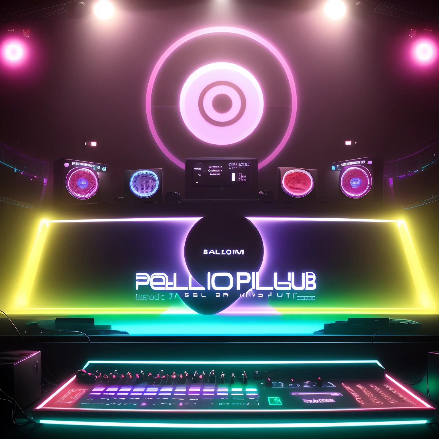 background images to make post of electronic music club ballad event, colorido,