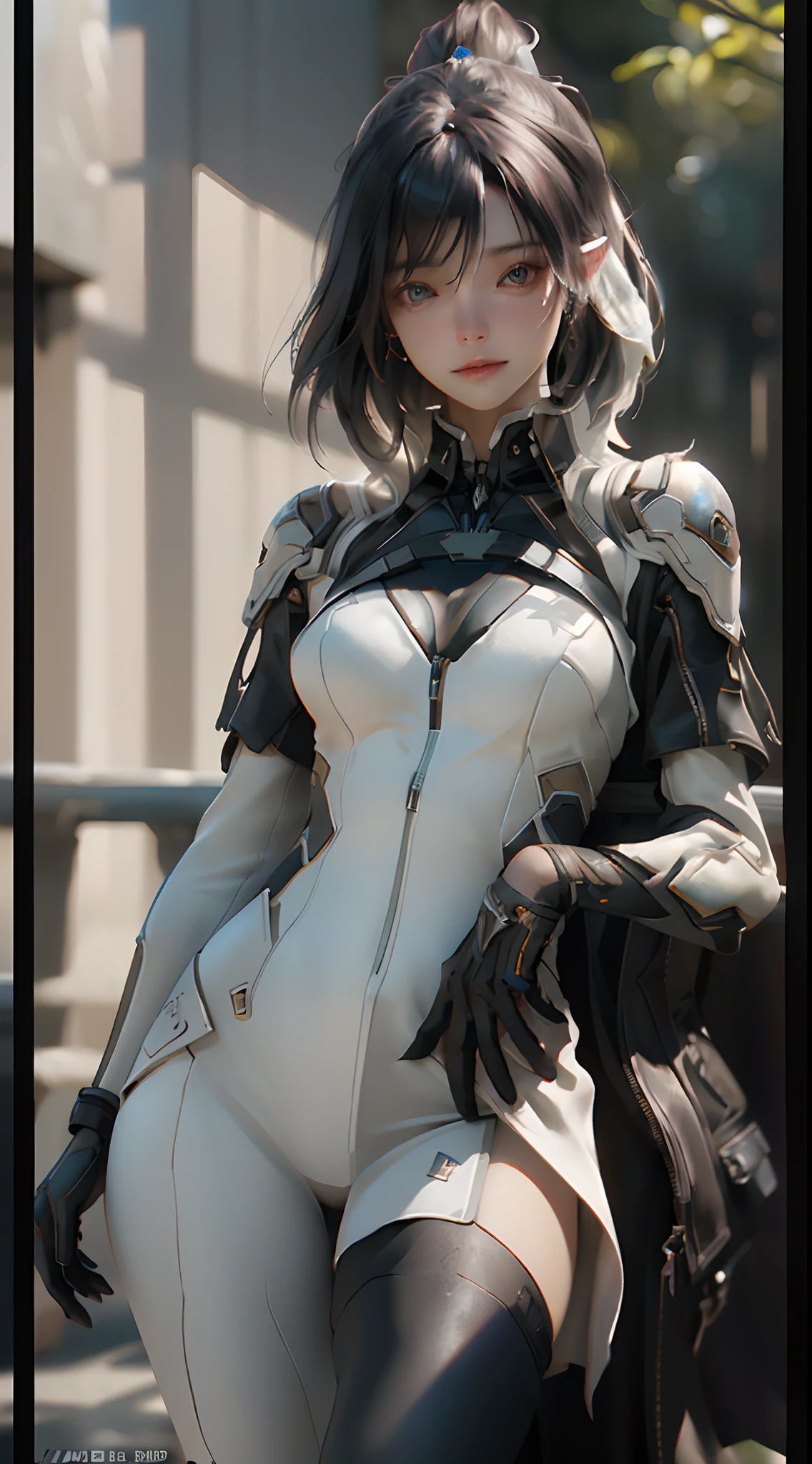((Best quality)), ((masterpiece)), (detailed:1.4), 3D, an image of a beautiful cyberpunk female,HDR (High Dynamic Range),Ray Tracing,NVIDIA RTX,Super-Resolution,Unreal 5,Subsurface scattering,PBR Texturing,Post-processing,Anisotropic Filtering,Depth-of-field,Maximum clarity and sharpness,Multi-layered textures,Albedo and Specular maps,Surface shading,Accurate simulation of light-material interaction,Perfect proportions,Octane Render,Two-tone lighting,Wide aperture,Low ISO,White balance,Rule of thirds,8K RAW,