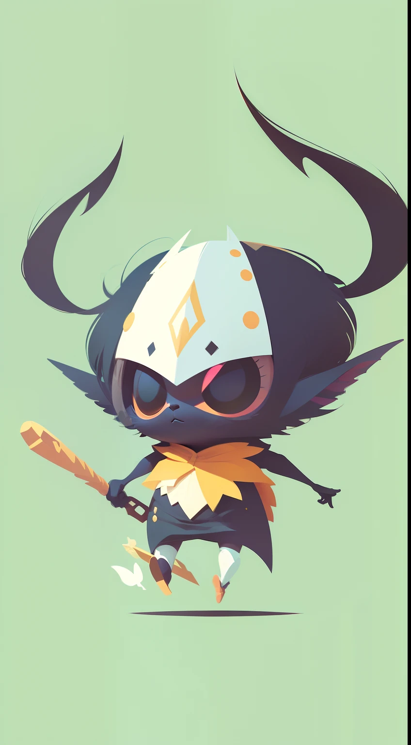 dark fantasy character, children's illustration, minimalistic, cartoon style, colorful, clean white background