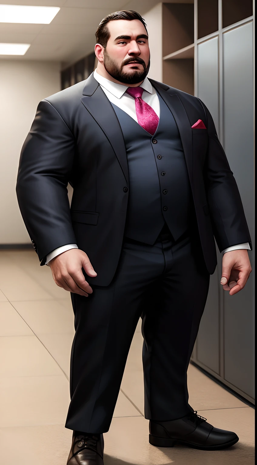 zydink (accidental exposure panties),   40 year old America chubby strongman teacher (standing on ground:1.2) in classroom, (black formal suit:1.4), (rough looking beefy strongman human:1.3), (stubble), (crew cut:1.2), (older gay daddy), (flat nose:1.2), (low cheek bones:1.2), (expressive eyes), (chubby_cheeks), (square face), (detailed face),  
(solo:1.3), (pants down to knee:1.1), (male thong:1.2),   (realistic scene:1.3), (erection), (blush:1.1),(drooling:1), ( face:1.1), (open mouth:0.9), (cum drop:1.3), (naked:0.1), full body shot, 
BREAK,
(masterpiece, best quality, ultra realistic, 4k, 2k, ( high detail:1.3), film photography, sharp focus, RAW photo, analog style, photorealism, absurd res), (increase quality:1.3), (32k:1.3)