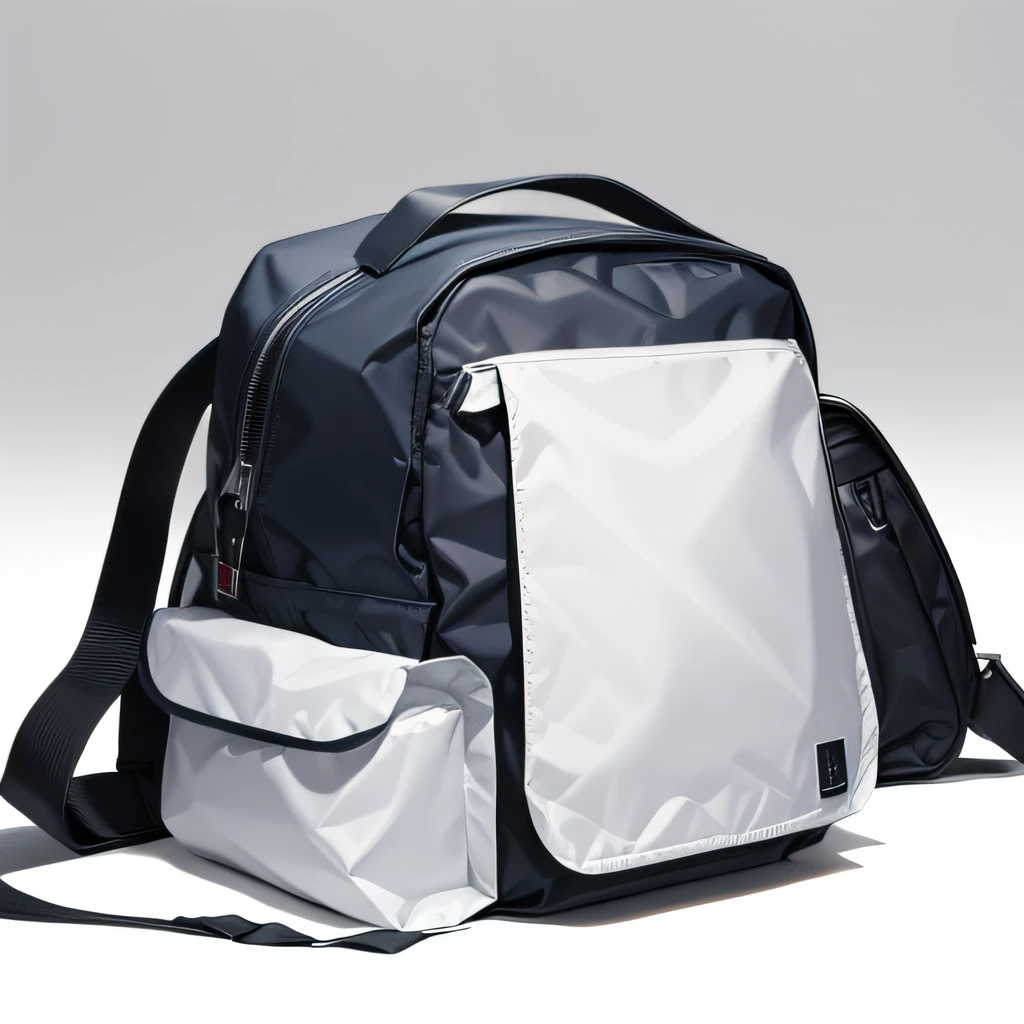 bags、Placed on the floor、White background