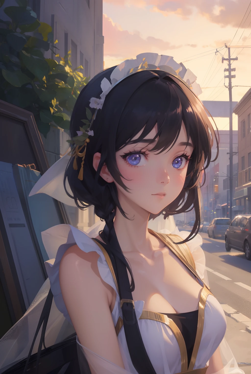 dreamy, (masterpiece), best quality, 1girl, amazing, beautiful detailed eyes, fine details, depth of field, extremely detailed CG,