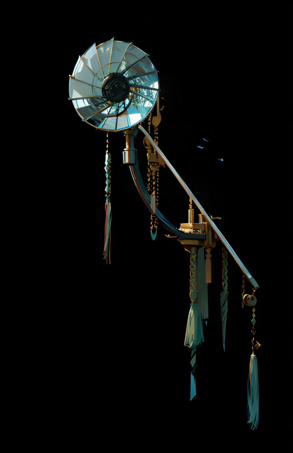 folding fan，Movie lighting，high definition detail