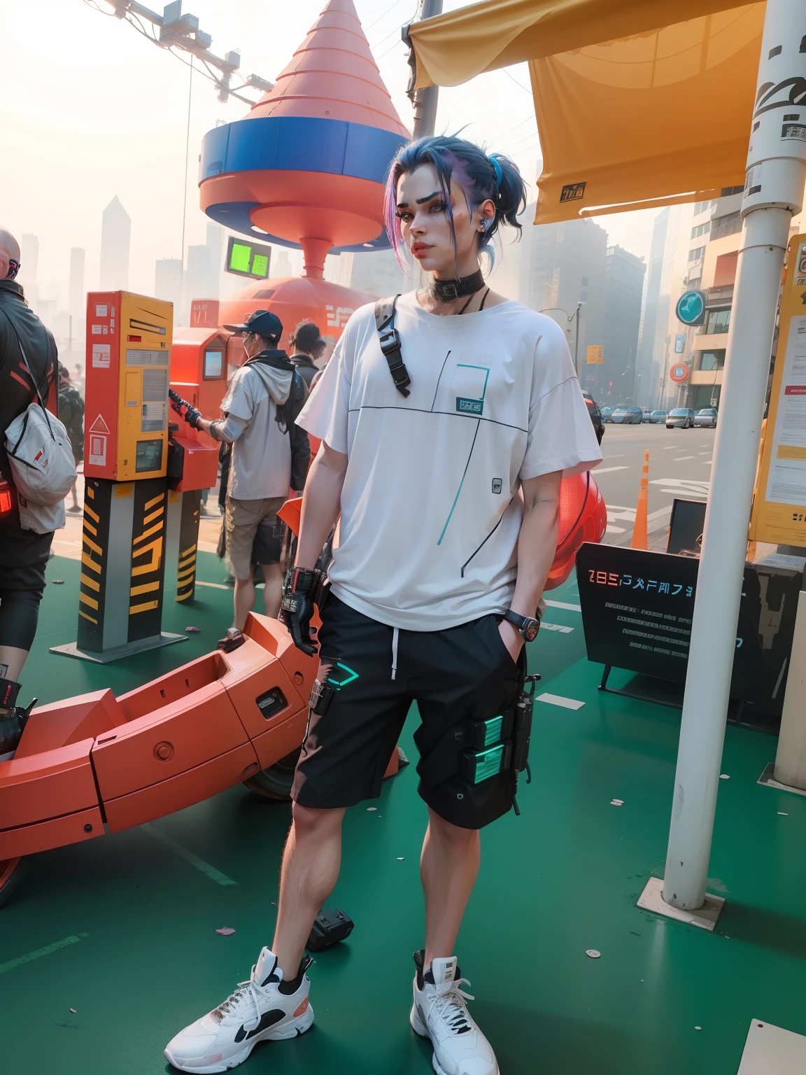 Use this image to generate a cyberpunk-style avatar