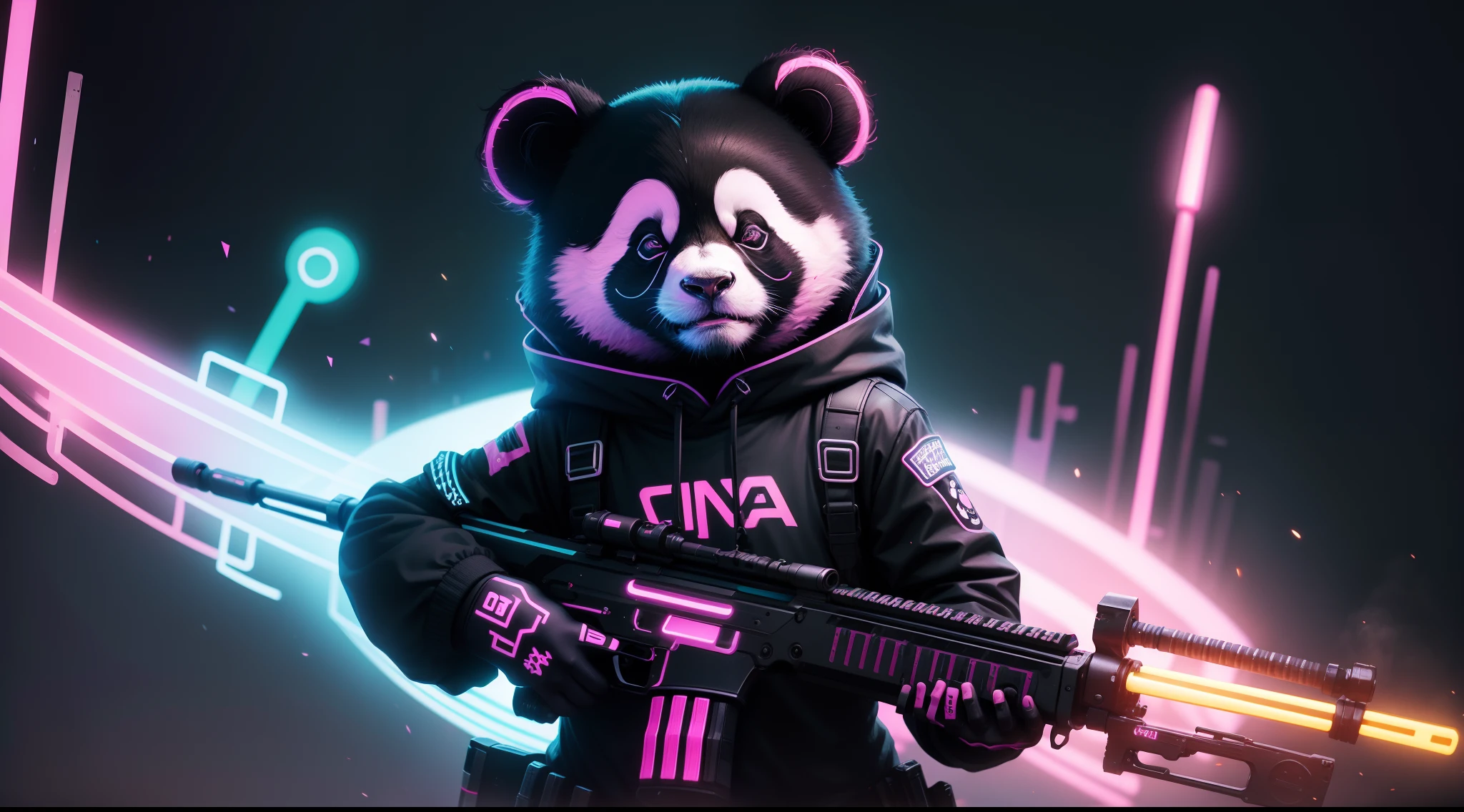 Panda neon, ggun