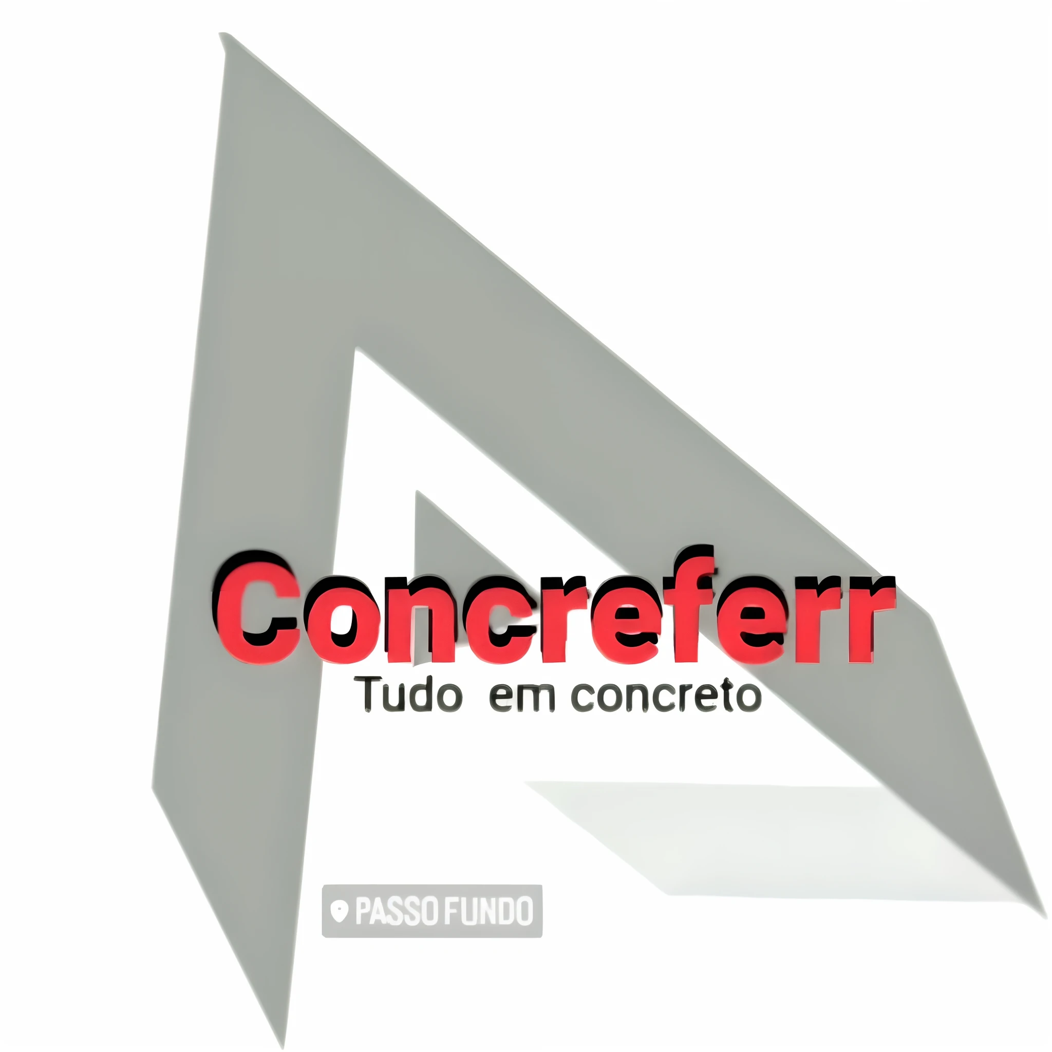 a closeup of a white and red logo with a triangle, concreto ), Conceito de RA, concreto, Consectetur adipiscing elite, concept are, conceber arte, conceito ard, contrejour, Conceito de Artes, arte concpet, david rios ferreira, cimento, Solid concrete, conceitual, arquitetura de concreto, estilo de arte concreta, conceito fosco, Casa Conceito