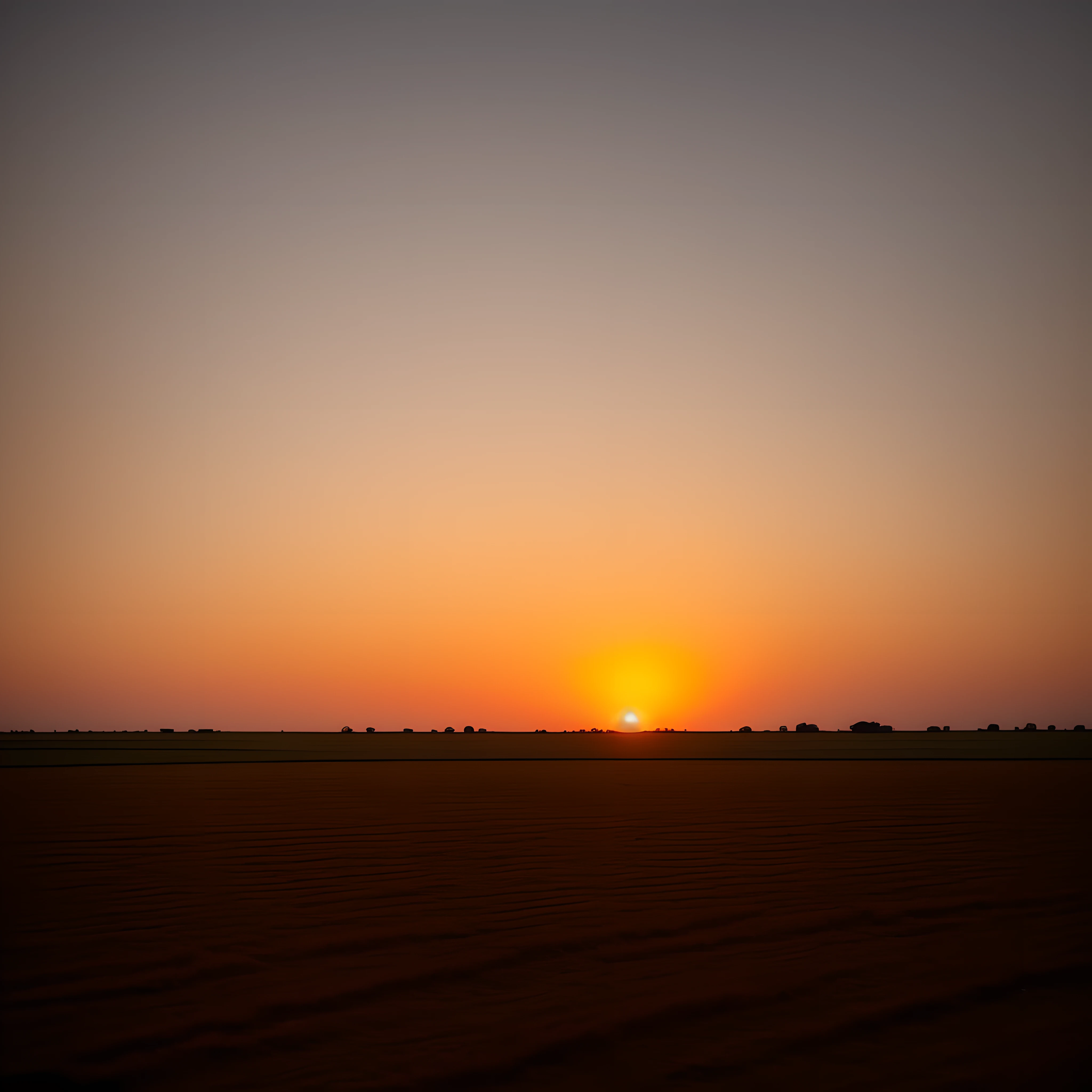 The setting sun burns red on the horizon, the swollen disc casting an otherworldy glow over the barren fields as I guide the tractor over the rough earth. The engine rumbles loudly, shattering the heavy silence that hangs over the wasted crops that sway listlessly in the hot winds.

I sit hunched in the cracked leather seat, my face shaded by a wide brimmed hat. My skin is leathered and worn from years of toil beneath this ruthless sun. The ground before me is rutted and dry, every clod of dirt a reminder of the faded dreams once planted across these acres.

Behind me, the crooked silhouette of the tractor cab stands dark against the blazing sunset, like the shadow of a great beast lumbering across the land. I steer on ceaselessly, the squeaking wheel familiar beneath my blistered hands.

As the sun sinks lower on the horizon, shadows stretch over the abandoned farm buildings. The light gleams red on their broken windows like the remnants of some forgotten fire. In the distance, the withered cornfield sways, the dead stalks whispering ominously in the wind.

I drive on, engine rumbling, the cracked fields rolling endlessly before me. The swollen sun disappears behind the ragged earth, concluding its descent. Dusk deepens around me but still I sit steadfast, guiding the tractor through the remains of what I once called home, enduring as the darkness falls.