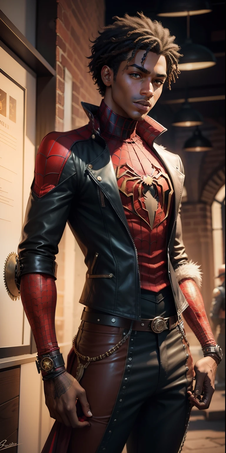 miles morales' spiderman steampunk style