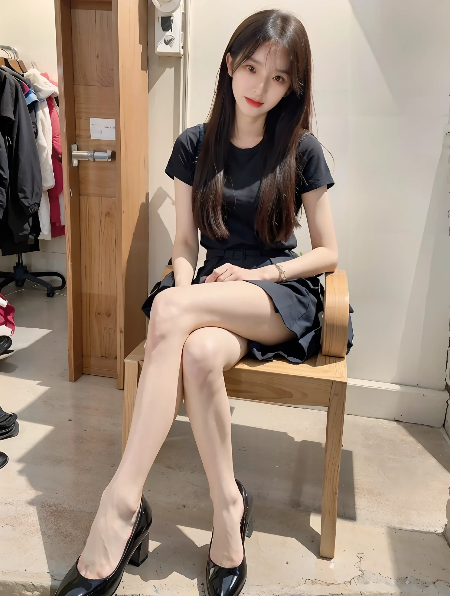 Best quality at best,tmasterpiece,超高分辨率,Textured skin,The is very detailed,awardwinning,high detal,(realisticlying:1.4),s girl,Juvenile,Clear eyes,Pupil correction,A detailed eye,Precise eye structure,Clear faces,Accurate leg structure