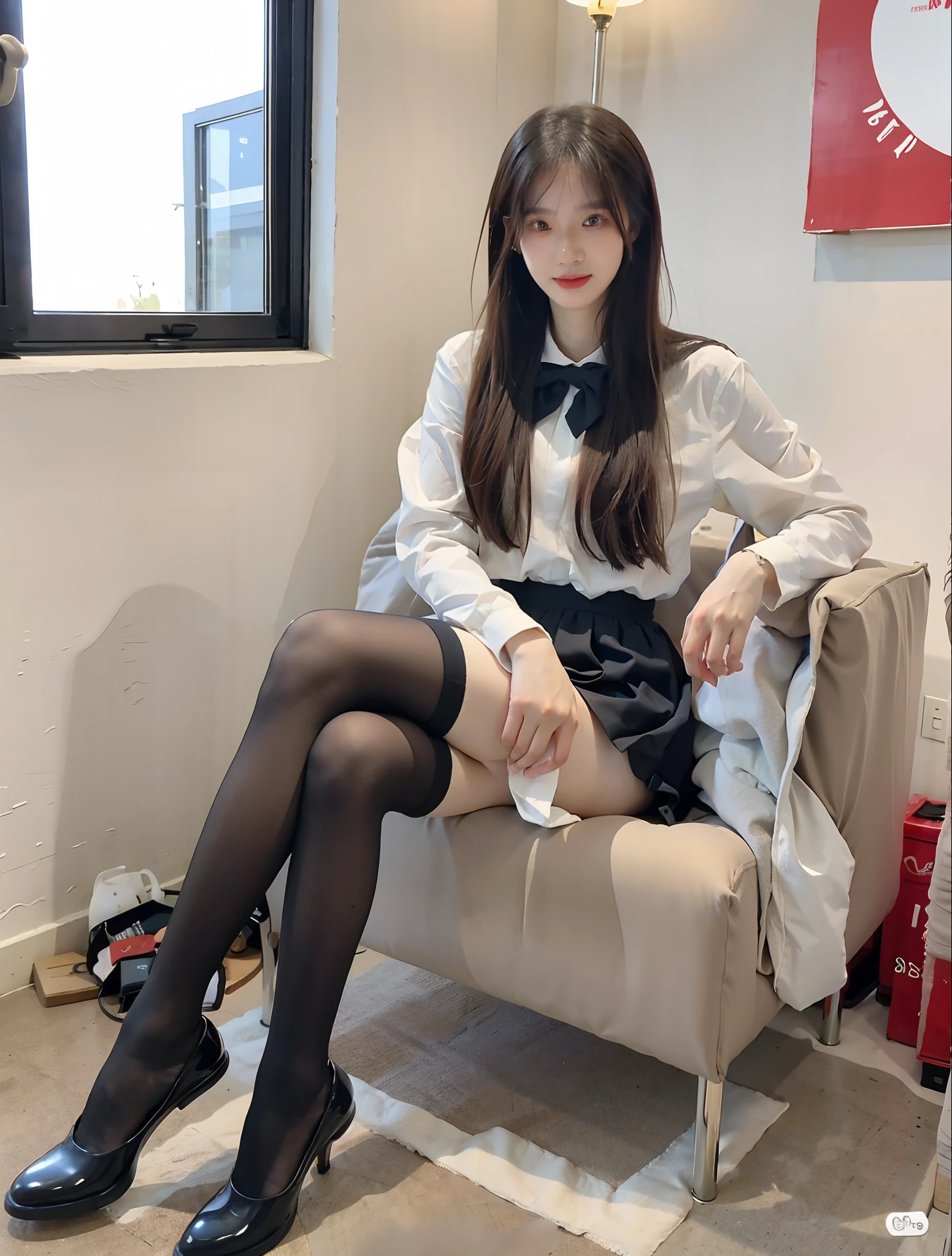 Best quality at best,tmasterpiece,超高分辨率,Textured skin,The is very detailed,awardwinning,high detal,(realisticlying:1.4),s girl,Juvenile,Clear eyes,Pupil correction,A detailed eye,Precise eye structure,Clear faces,Accurate leg structure