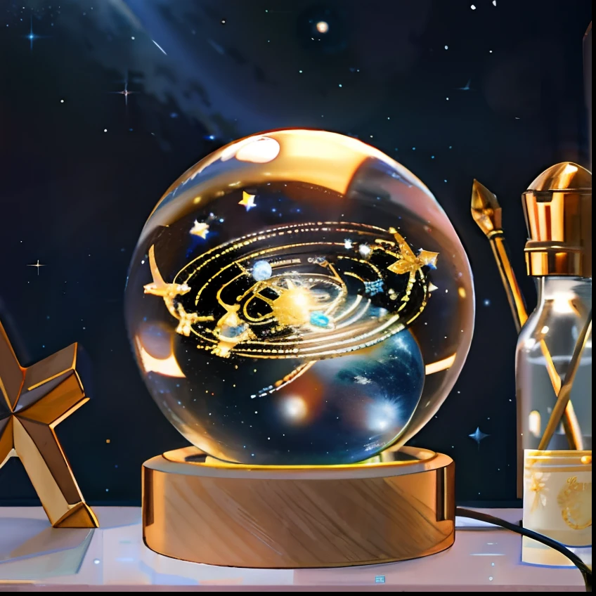 heavenly body,glass orbs,galactic,star ocean,kosmos,with light glowing,Movie lighting,exquisitedetails