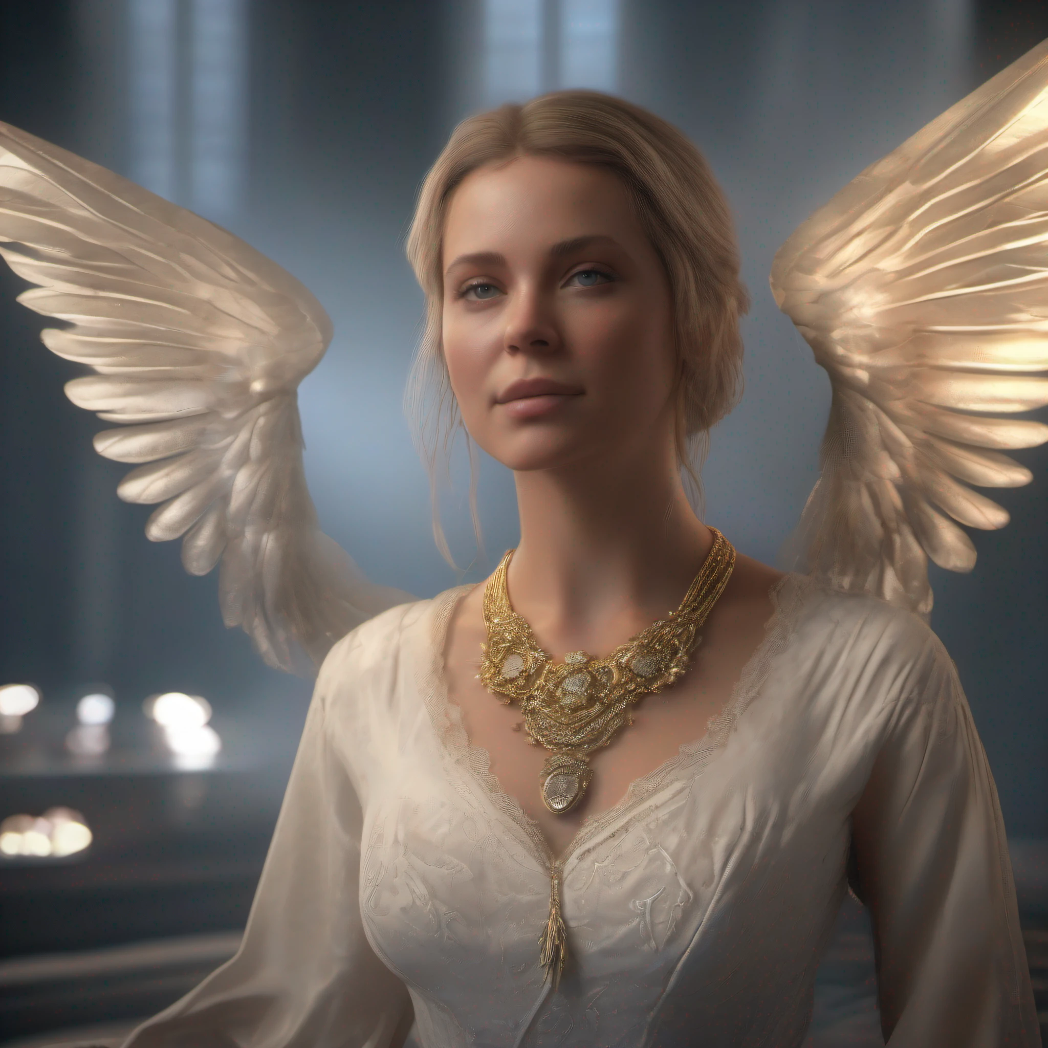 AshleyCipher  
(photorealistic:1.5), portrait, a woman , winged necklace, tone mapped, detailed, highly detailed, digital painting, artstation, concept art, smooth, sharp focus, beautiful illustration, photo, backlit, dynamic lighting, fog, intricate, film grain, professional, facing the viewer, (beautiful m3d_woman, prefect m3d_face), volumetric lighting, subsurface scattering, good highlights, good shading, cinematic, (highest quality, award winning, masterpiece:1.6), 
(35mmstyle:1.1), front, masterpiece, 1970s film, , cinematic lighting, photorealistic, high frequency details, 35mm film, (film grain), film noise,