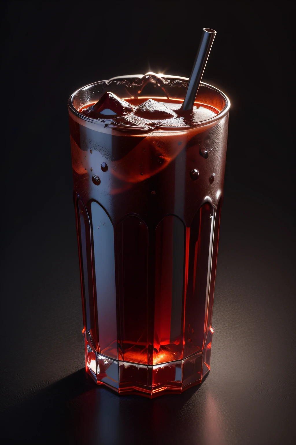 Simple dark solid color background cola picture