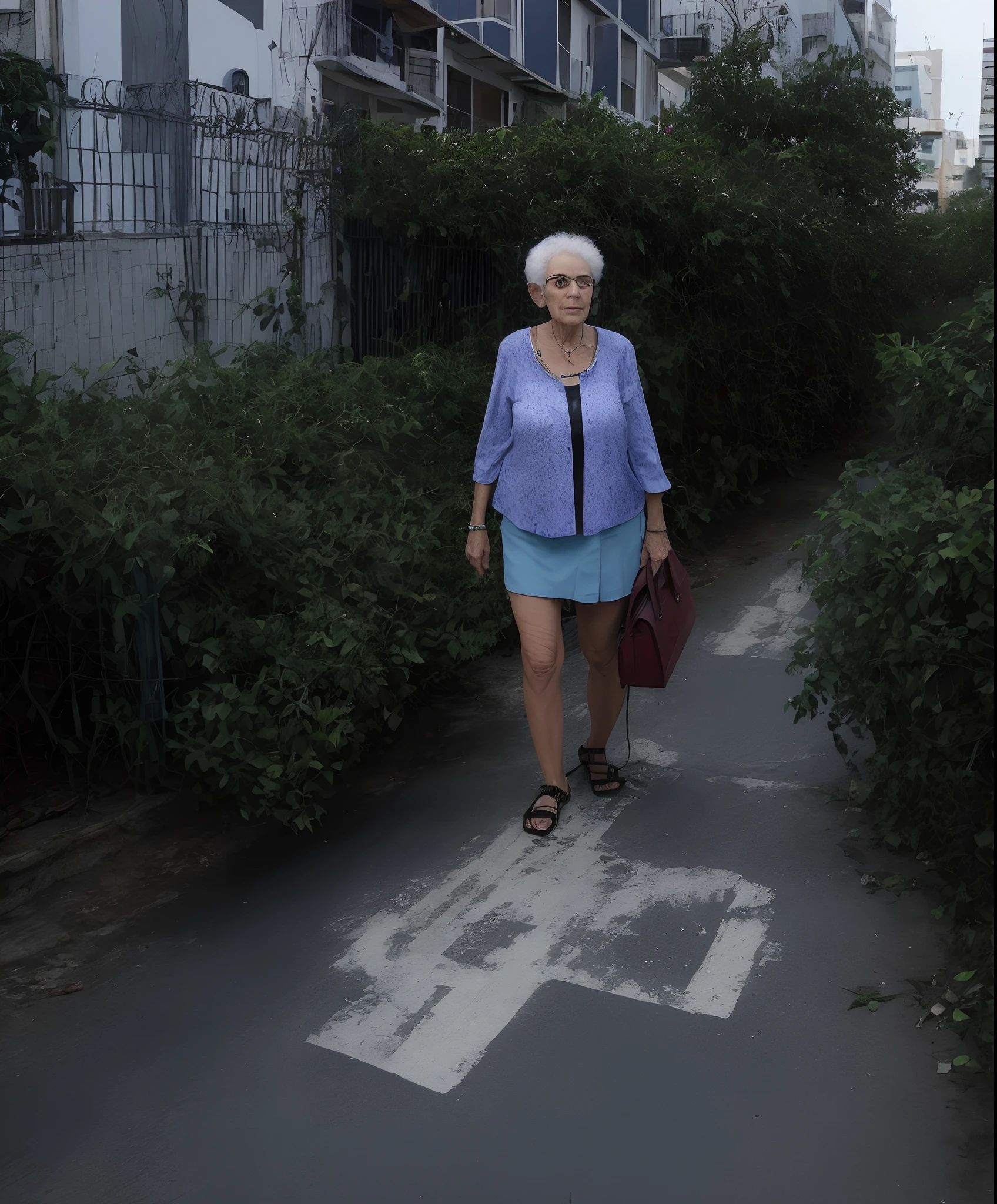 Crie uma mulher de 78 anos na cadeira de rodas