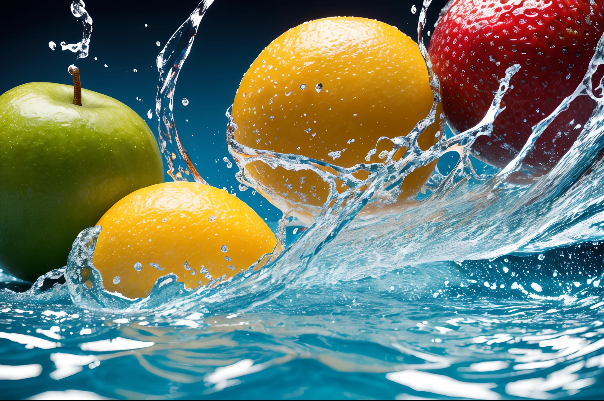 Real photos、3 fruit close-ups、liquid splashes、water bloom、carbonic acid,Ultra photo realsisim,Digital SLR,Close-up Shot Shot,Professional color grading,clean sharp focus,Epic composition,professional photoshooting,Ultra photo realsisim,hyper HD,the detail,hdr,8K