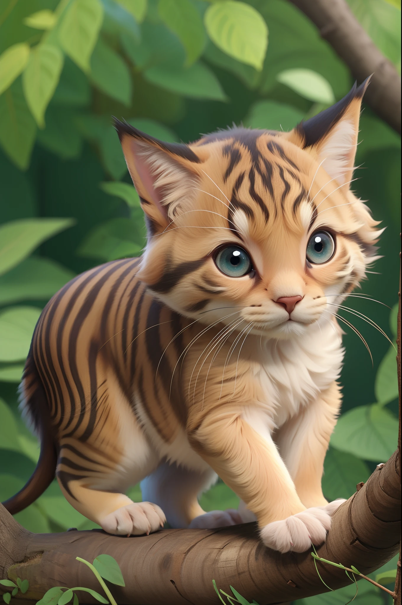 Animais da floresta bebe, fofos