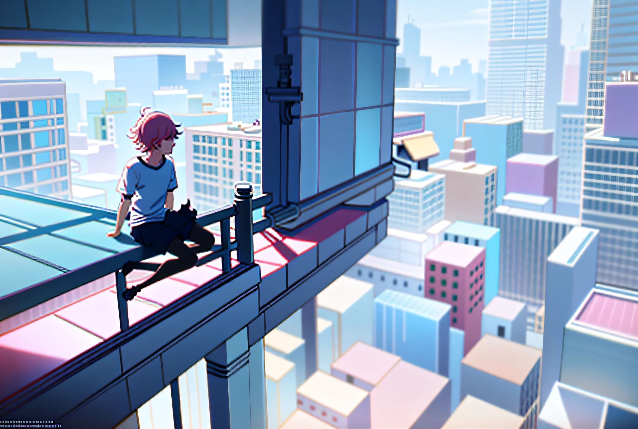 anime boy sitting on a ledge with stuffed animals, cute art style, lofi artstyle, cute detailed digital art, anime aesthetic, cute anime, high quality anime artstyle, anime boy, anime artstyle, cute detailed artwork, soft anime illustration, lofi girl, lofi aesthetic, lofi art, lofi, cute artwork, high quality fanart, illustrated anime