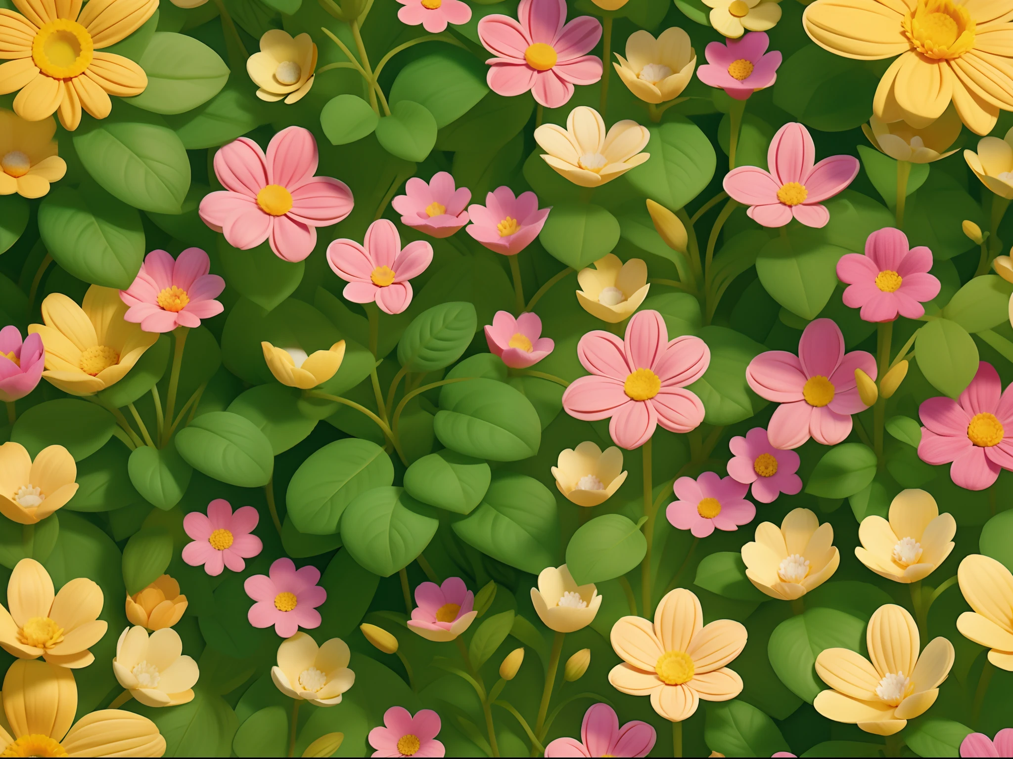 Flores coloridas, repetidas, pattern, pattern, papel digital