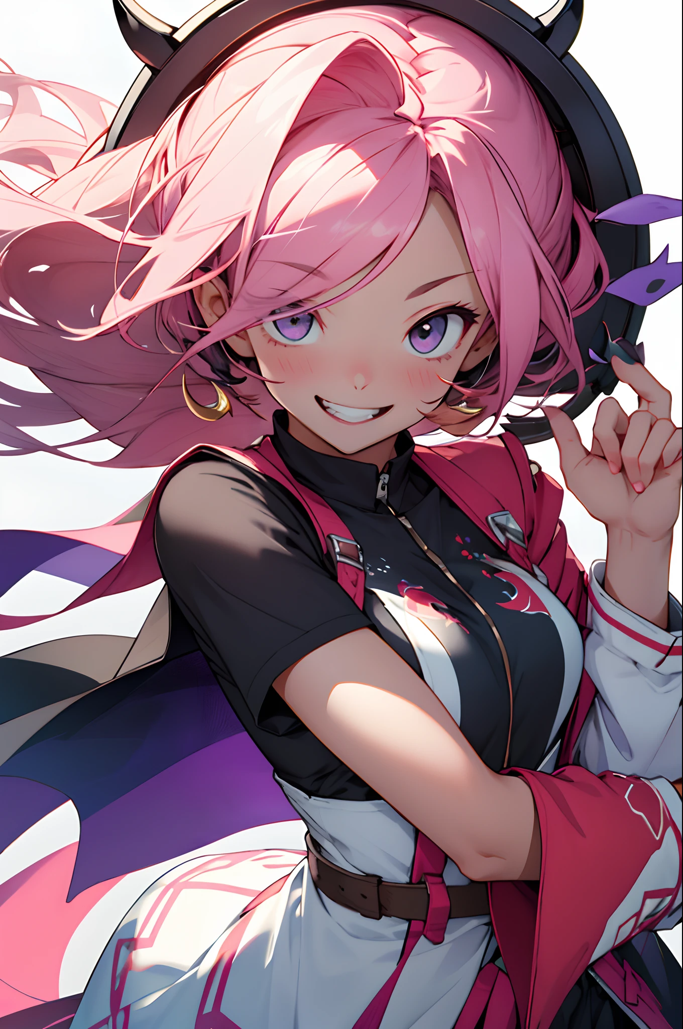 Sweet Girl laughs Crescent Eyes