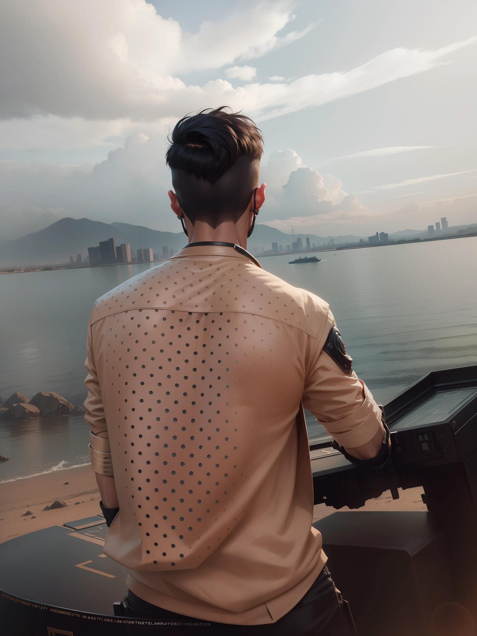 Change background cyberpunk handsome boy. realistic face. 8k. ultra realistic