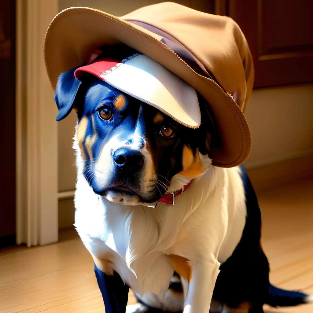Dog in hat