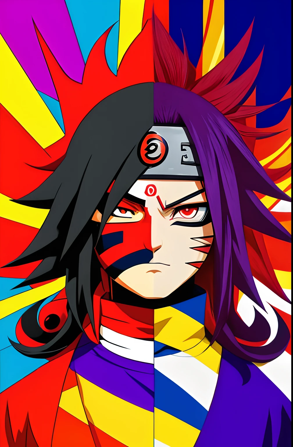 (Uchiha Madara ),  Eduardo Kobra ,Romero Brito,The Filling Twins ,multidimensional geometric wall PORTRAIT, arte, Chibi,
Yang08k, lindo, Colouring,
Primary works, qualidade superior, melhor qualidade, Arte Oficial, Beautiful and Aesthetic, 64k