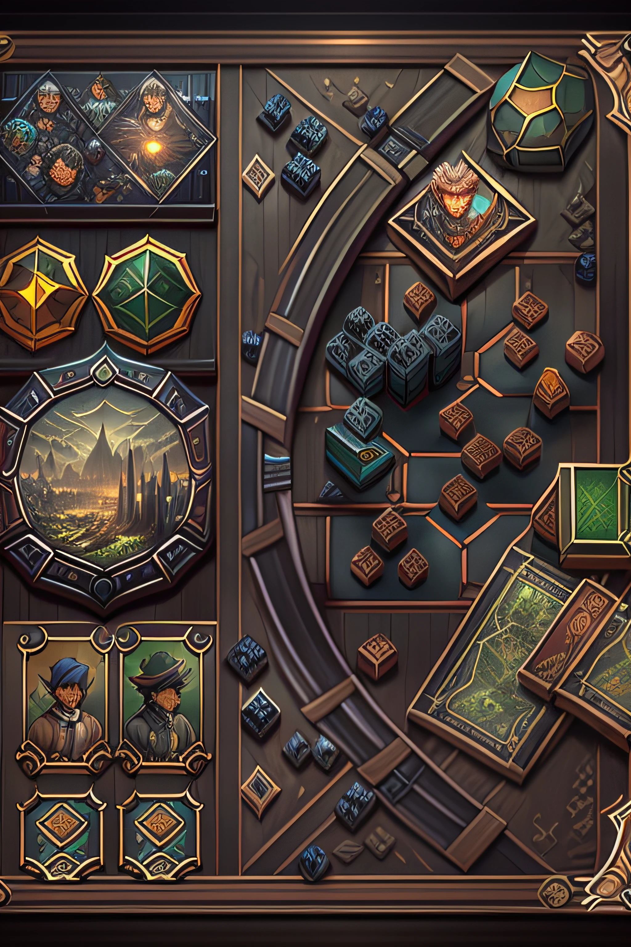 4k画质,high qulity,8K high quality detailed art,The board game club admits new students,There are characters,TRPG,Dark tones,Dark background,Dark