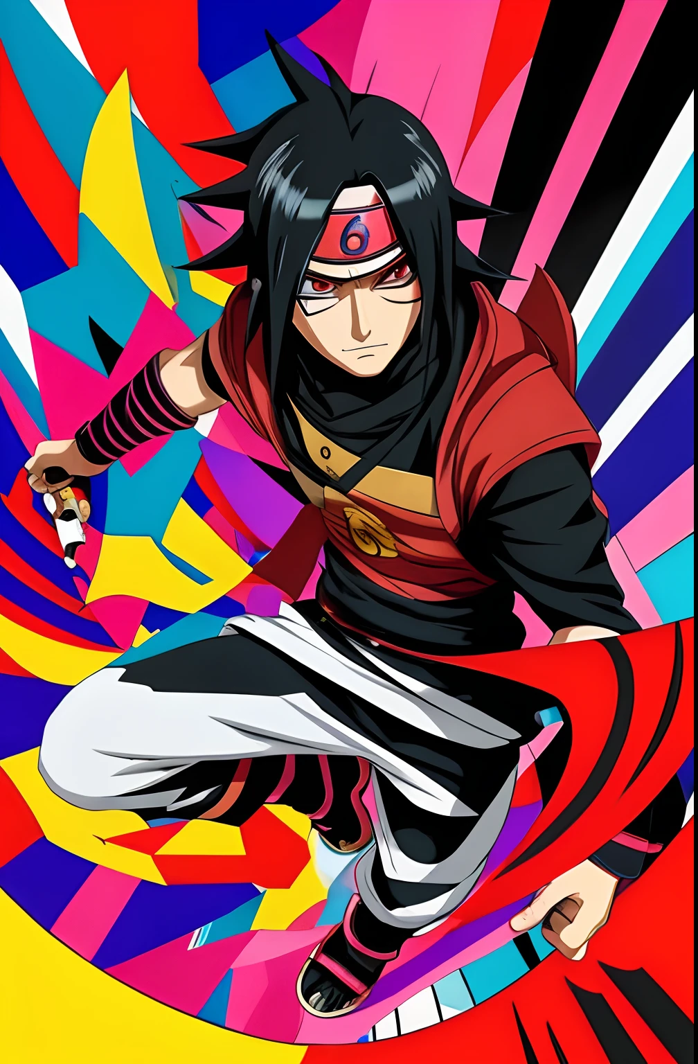 (Uchiha Madara ),  Eduardo Kobra ,Romero Brito,The Filling Twins ,multidimensional geometric wall PORTRAIT, arte, Chibi,
Yang08k, lindo, Colouring,
Primary works, qualidade superior, melhor qualidade, Arte Oficial, Beautiful and Aesthetic, 64k