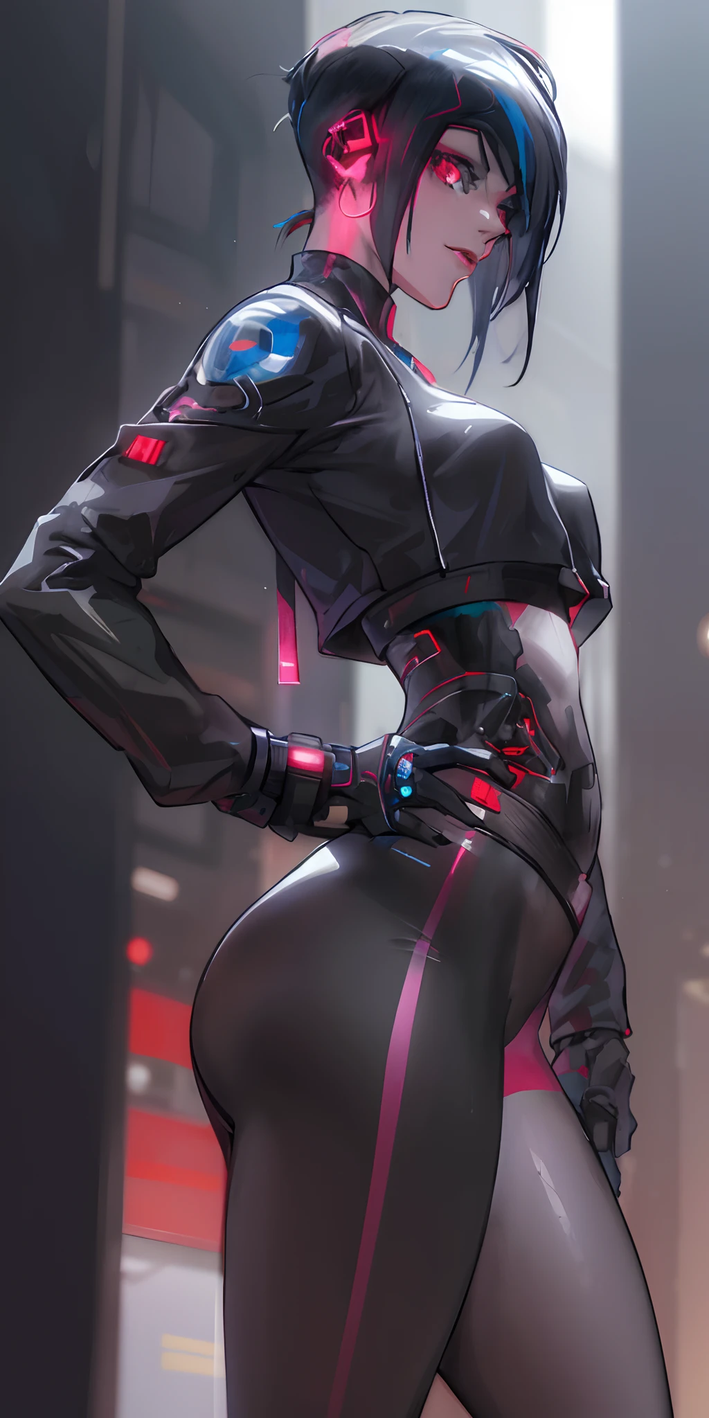 um close up de uma pessoa com um cabelo ruivo e uma tatuagem em, menina de anime cyberpunk feminino, garota anime cyberpunk, cyberpunk feminino, Cyberpunk feminino ruivo, arte de anime cyberpunk, Garota cyberpunk, Revy da Lagoa Negra, arte do personagem cyberpunk, Jet Black Haired Cyberpunk Menina, arte cyberpunk anime, mulheres cyberpunk, ciborgue cyberpunk. Roses, cyberpunk menina anime mech, por Yang J