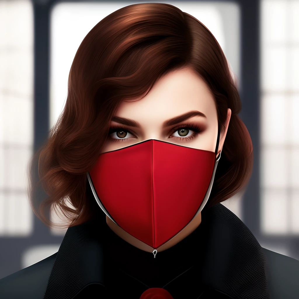 hitman，Costume in red，female pervert，masks，fat