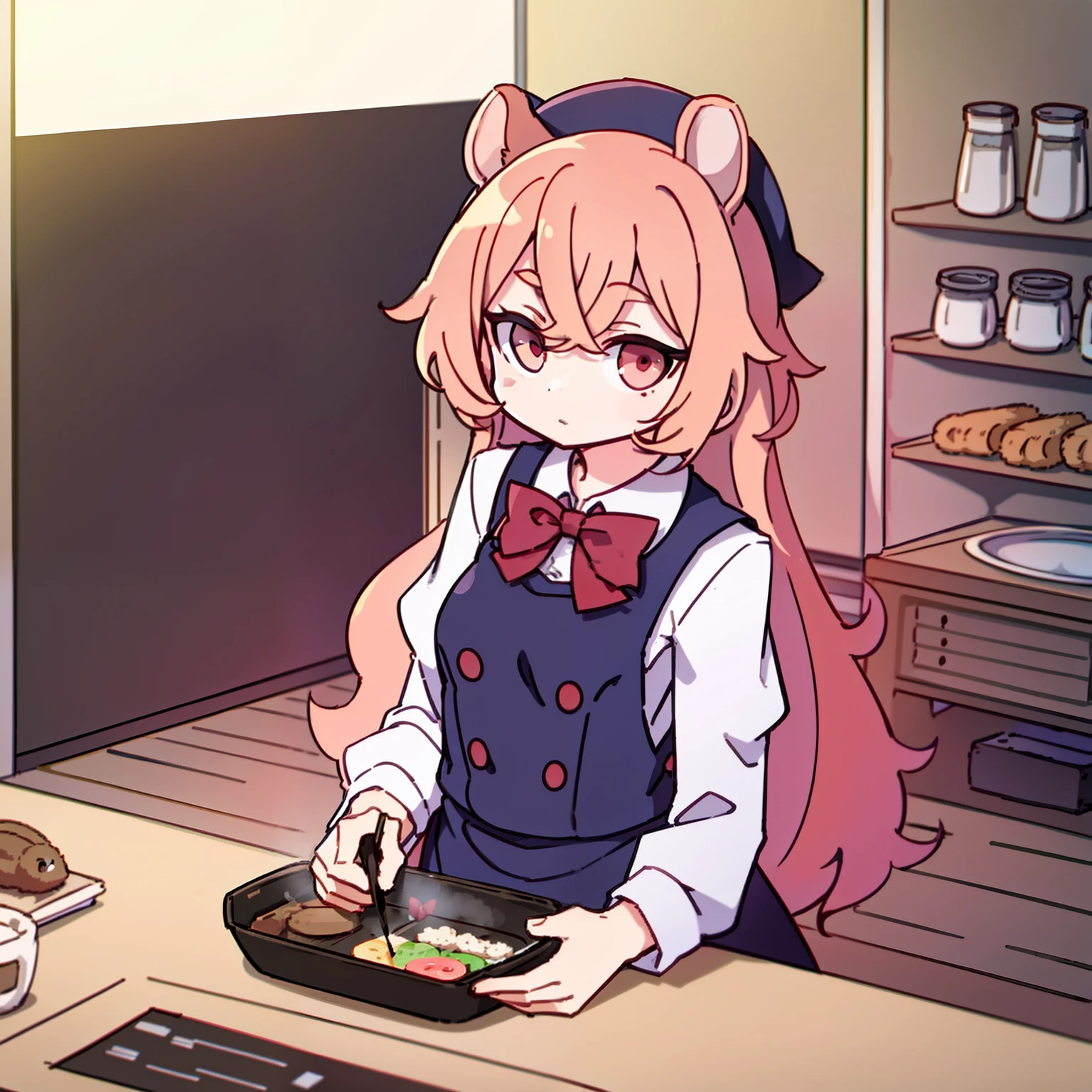 The maiden hamster sister is cooking
Wait for it to start