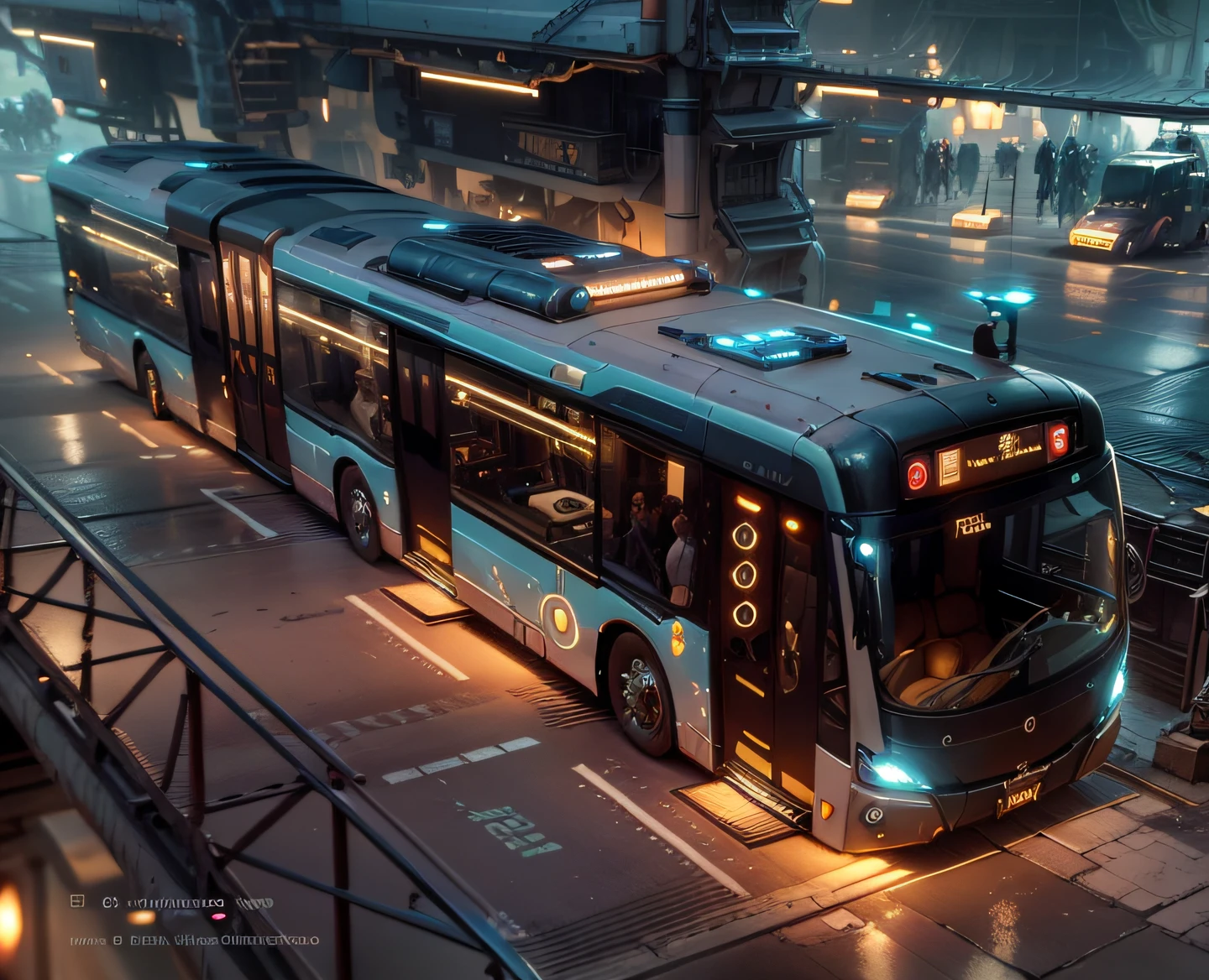 futuristic articulated bus, brancos de fundo, Corpo Steampunk, detalhes intrincados, Magnificent, cinemactic, high resolution, 4k,