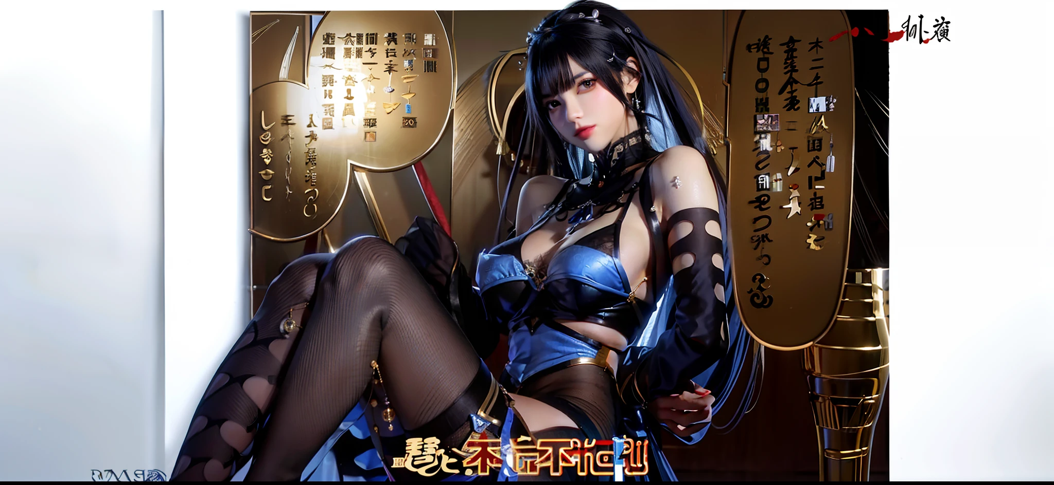 Black stocking beauty,Masterpiece,Best quality,A Chinese beauty with mature charm,RAW, tmasterpiece, ultra fine photos,, best qualtiy, 超高分辨率, realisticlying, rays of sunshine, full-body portraits, stunningly beautiful, , dynamicposes, delicated face, vibrant eyes