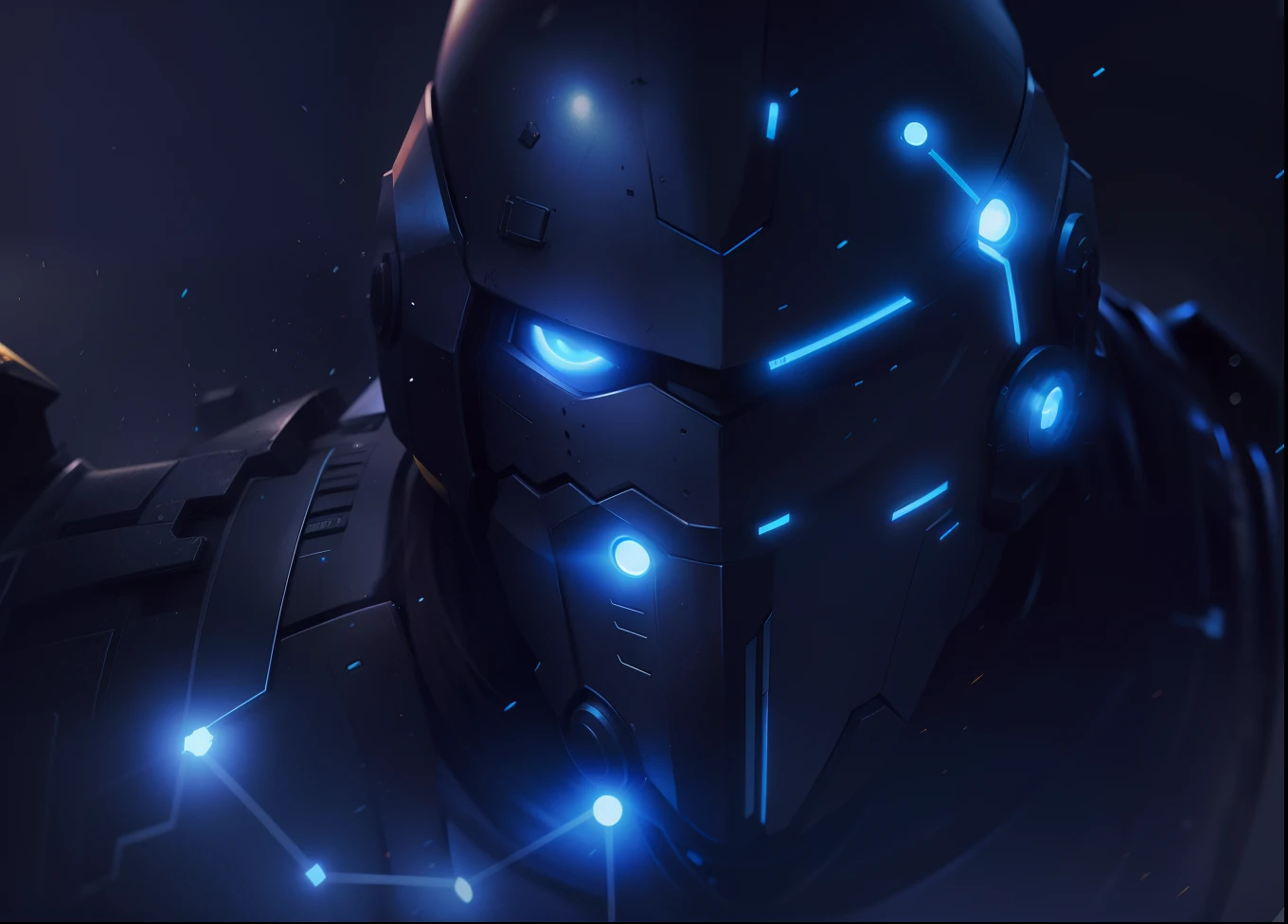 male people,brunette color hair,黑The eye,Yellow-skinned,Armor,Electro-optical,mask