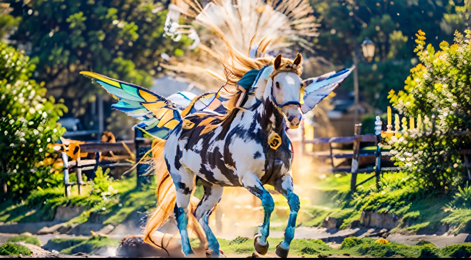 8 horses,1#cavalos,2#cavalos,3#cavalos,4#cavalos,5#cavalos,6#cavalos,7#cavalos,8#cavalos。Extremely special and rare eight horses surround each other,Gallop like a clock across the steppe。
The Light Projection Pegasus from Supreme Heaven has a rainbow aperture from Supreme Heaven,She walks between light and purity,No additional ornaments were needed to highlight her dignity and holiness,Even the sky showed her clear skies,She has a deep hostility with the nightmarish heavy journey from hell,The two never put their heads next to each other,Surrounded by sulfur flames, Hell rides hard every time a horse's hooves fall, Step on the grass from the lava on the ground,The sky on the steppe is brighter,It makes the earth deeper。
The wind wings of the wind elf horse let its position be erratic,She always couldn't help but tease the mechanical horse with a cyan aperture,The mechanical horse mecha is full of beauty,The shoulder back position always reveals delicate mechanical accessories,Four feet with hydraulic pump and electromagnetic ejection device。
Unicorns want to steal all the horses from their unblemished beauty,But on the side, Fairy Ryoma is comparing with it,Their unique elven-patterned armor and colorful saddles make them the most fashionable horses。The female knight charges on her knightly warhorse,Her lofty ideals made her unstoppable,No doubt about it,She is the protagonist of this photo。There is also a horse from unknown territory mixed in,It has an eerie style and almost unimaginable chaotic overtones,This brings extremely dangerous uncertainty to the whole picture。,The slightest mistake can break the whole picture。Use potential couples and composable LoRA plugins to make all eight horses have independent images,Some locations use stacking and nesting as well as perspective composition,Make the most of canvas space。With Midjourney's advanced brush tools and palettes and strokes, Try different models and materials,Create a surreal look for your scene,Add complex