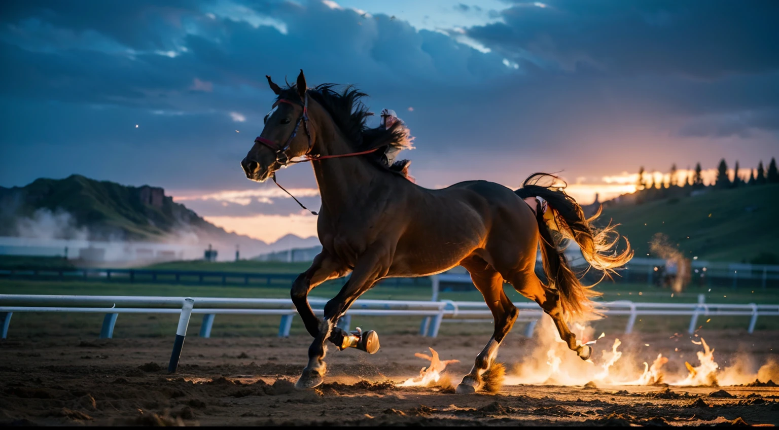 8 horses，1#cavalos，2#cavalos，3#cavalos，4#cavalos，5#cavalos，6#cavalos，7#cavalos，8#cavalos。Extremely special and rare eight horses surround each other，Gallop like a clock across the steppe。
The Light Projection Pegasus from Supreme Heaven has a rainbow aperture from Supreme Heaven，She walks between light and purity，No additional ornaments were needed to highlight her dignity and holiness，Even the sky showed her clear skies，She has a deep hostility with the nightmarish heavy journey from hell，The two never put their heads next to each other，Surrounded by sulfur flames, Hell rides hard every time a horse's hooves fall, Step on the grass from the lava on the ground，The sky on the steppe is brighter，It makes the earth deeper。
The wind wings of the wind elf horse let its position be erratic，She always couldn't help but tease the mechanical horse with a cyan aperture，The mechanical horse mecha is full of beauty，The shoulder back position always reveals delicate mechanical accessories，Four feet with hydraulic pump and electromagnetic ejection device。
Unicorns want to steal all the horses from their unblemished beauty，But on the side, Fairy Ryoma is comparing with it，Their unique elven-patterned armor and colorful saddles make them the most fashionable horses。The female knight charges on her knightly warhorse，Her lofty ideals made her unstoppable，No doubt about it，She is the protagonist of this photo。There is also a horse from unknown territory mixed in，It has an eerie style and almost unimaginable chaotic overtones，This brings extremely dangerous uncertainty to the whole picture。，The slightest mistake can break the whole picture。Use potential couples and composable LoRA plugins to make all eight horses have independent images，Some locations use stacking and nesting as well as perspective composition，Make the most of canvas space。With Midjourney's advanced brush tools and palettes and strokes, Try different models and materials，Create a surreal look for your scene，Add complex