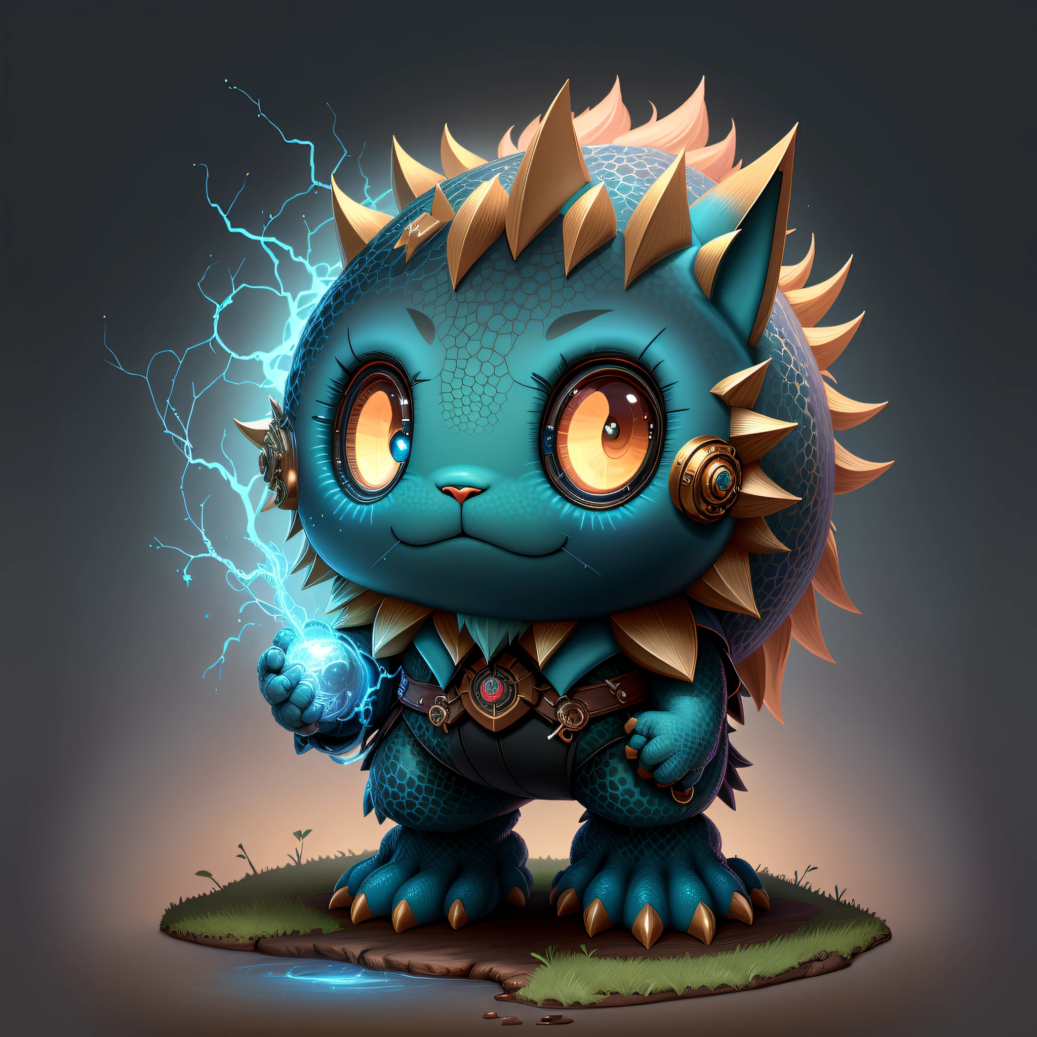 "Create masterpieces of cute creatures with inspired ultra-detailed concept art。Unleash your inner Cu73Cre4ture programmer with the power of steady diffusion，Bring your imagination to life！”，（Zodiac dragons），high detal，8K