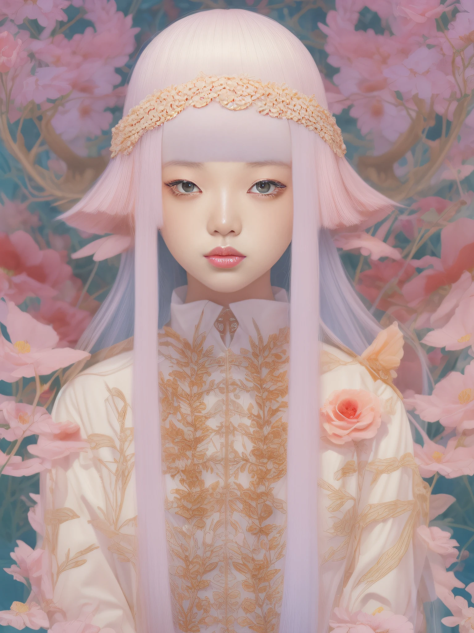 a strongly felt, vigorously articulated, carefully navigated exploration of tradition and civilization by Hsiao-Ron Cheng, James jean, Miho Hirano, takato yamamoto, centipedes extremely moody lighting, detailed facial features, ray tracing, Fujicolor, cowboy shot, 8K, retina, anatomically correct, textured skin, award winning, 16k