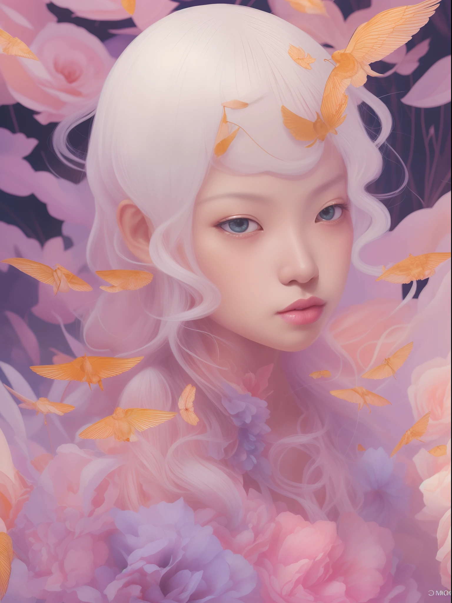 a strongly felt, vigorously articulated, carefully navigated exploration of tradition and civilization by Hsiao-Ron Cheng, James jean, Miho Hirano, takato yamamoto, centipedes extremely moody lighting, detailed facial features, ray tracing, Fujicolor, cowboy shot, 8K, retina, anatomically correct, textured skin, award winning, 16k