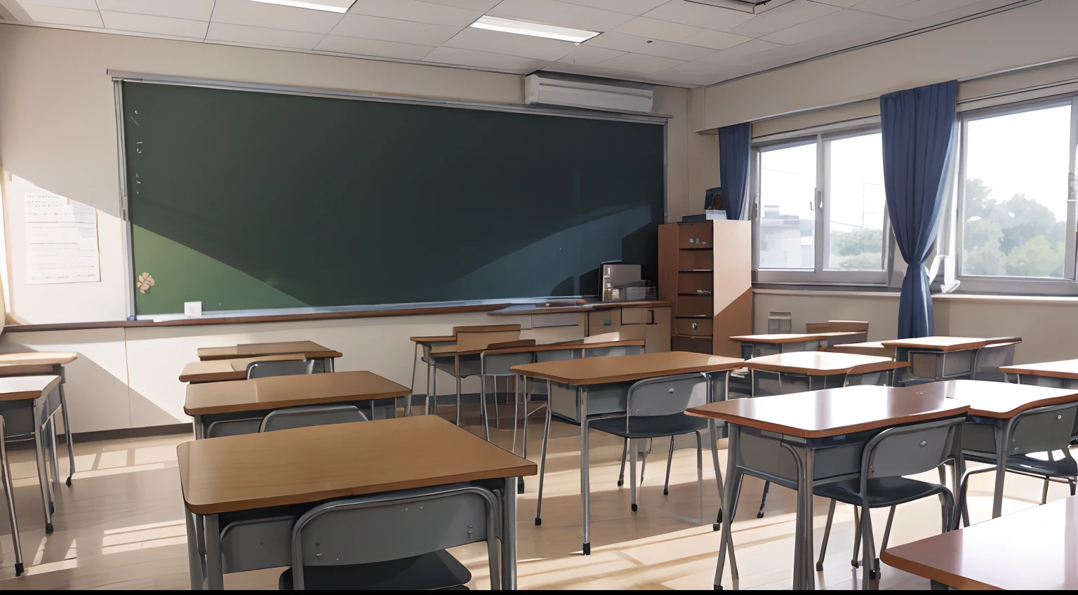 tmasterpiece，A high resolution，ultra - detailed，‎Classroom，The teacher goes to class，schoolmate，校服，Learning scenarios，Class scene