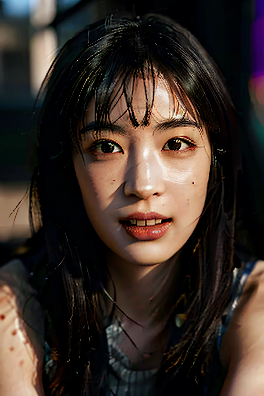 (masterpiece, best quality, beautiful quality, photorealistic, looking at viewer, detailed lighting, extremely detailed skin, extremely detailed hair, extremely detailed teeth, shadows, 8k:1.2), (a picture of a woman, 1girl:1.2),