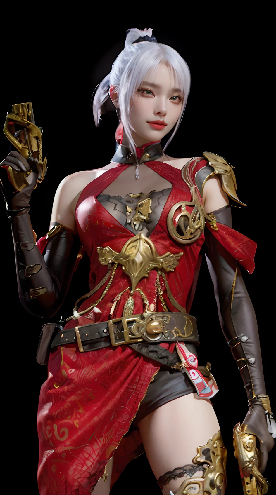 ((best qualtiy,8K,tmasterpiece:1.3))),Clear focus:1.2,(layer cut,The large:1.2),Beautiful Women in Perfect Figure:1.4,Slender abs:1.2,Moist body:1.5,Highly Detailed Face and Skin Textur,Detailed eyes,二重まぶた,long whitr hair,(beautidful eyes:1.3),(Smiling face:1.3),(Both eyes are the same size:1.4),(Smile lips:1.3)