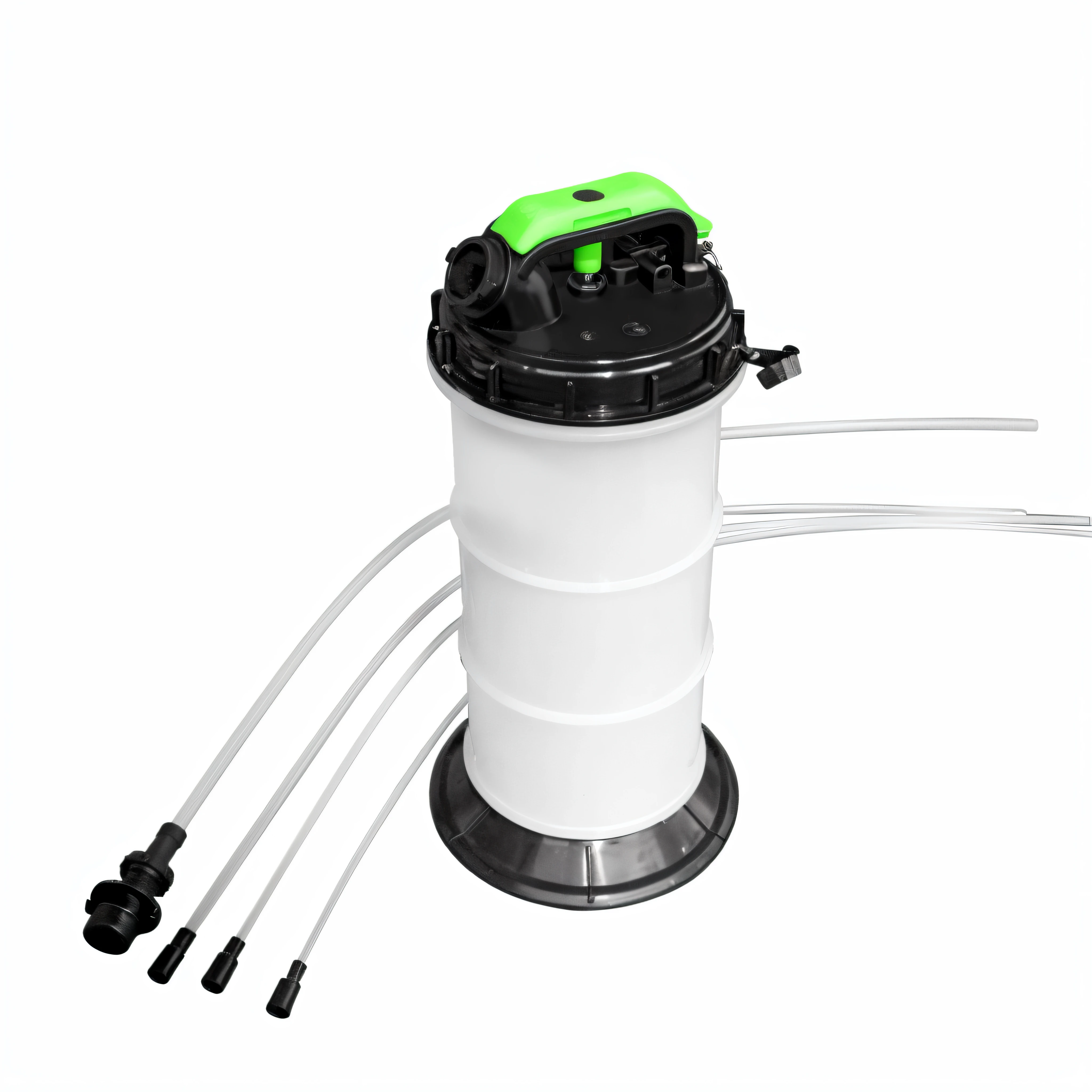 Close-up of white and green tanks with wires, dissolution filter, Official product image, multi-part, detailed product photo, 600mm, 6 0 0 mm, Product photo, high resolution product photo, author:John Amlaide, product introduction photos, Official product photo, product image, high quality product image”, 4 0 0 mm