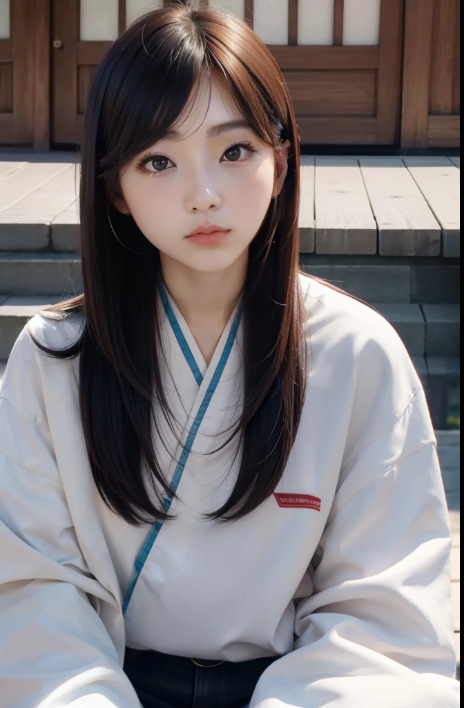 Korea person、length hair
