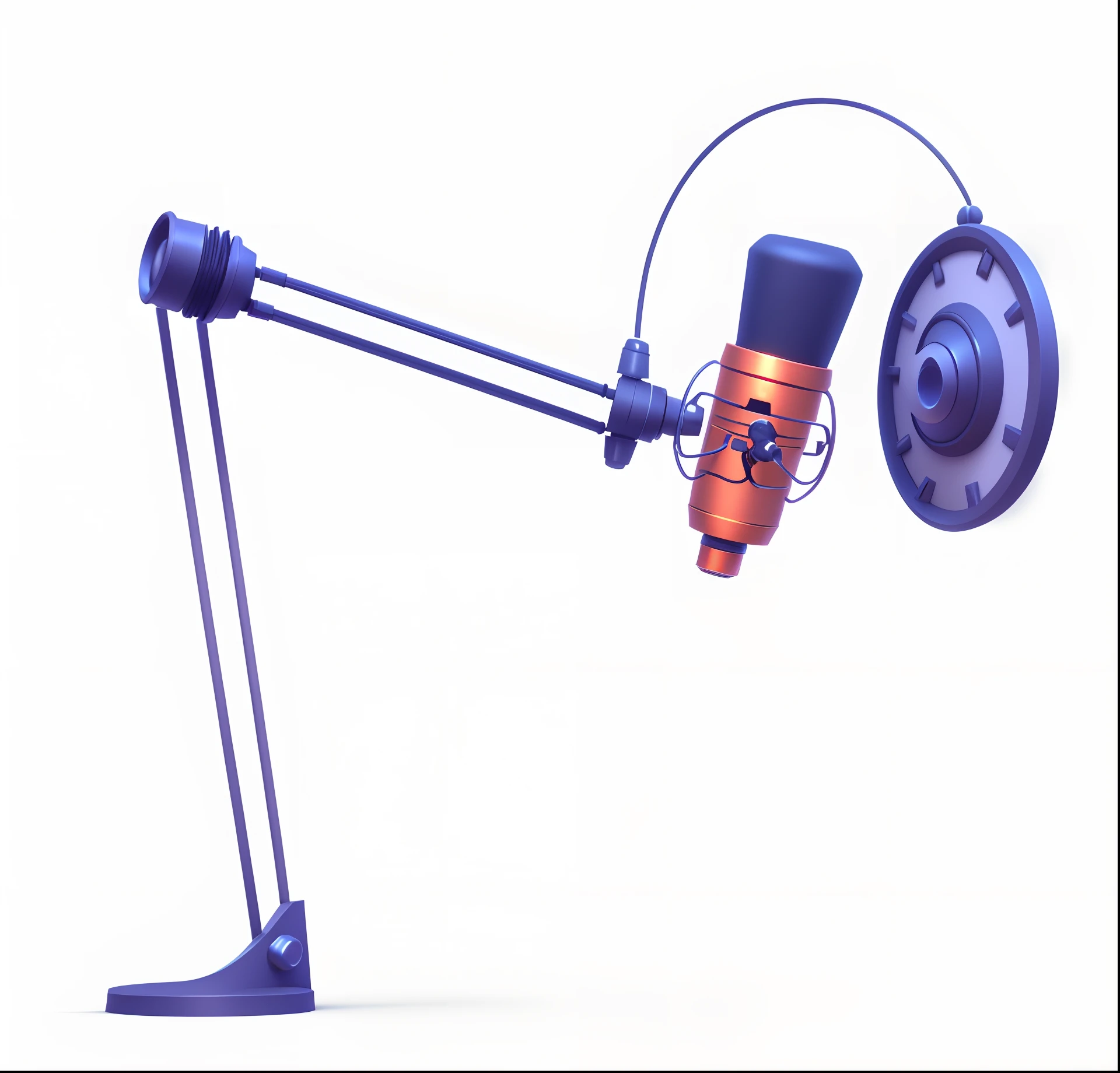 microphones,stylized pbr, 3d game object, stylized as a 3d render