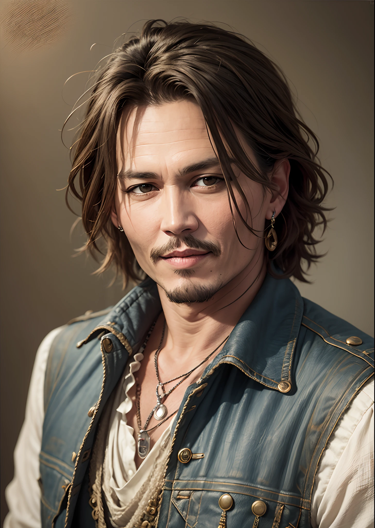 johnny depp,realistic face,smile --auto --s2